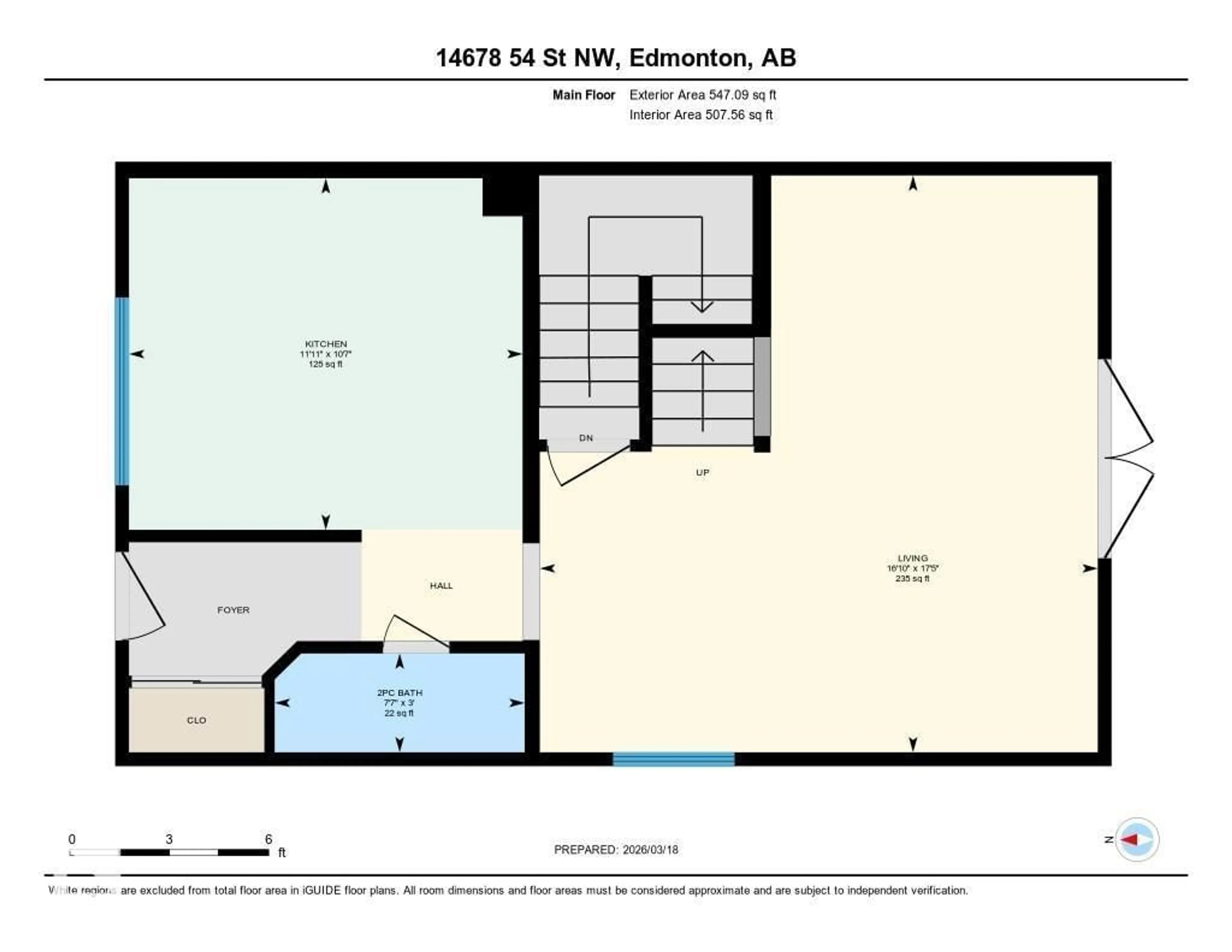 Floor plan for 14678 54 ST, Edmonton Alberta T5A4L5