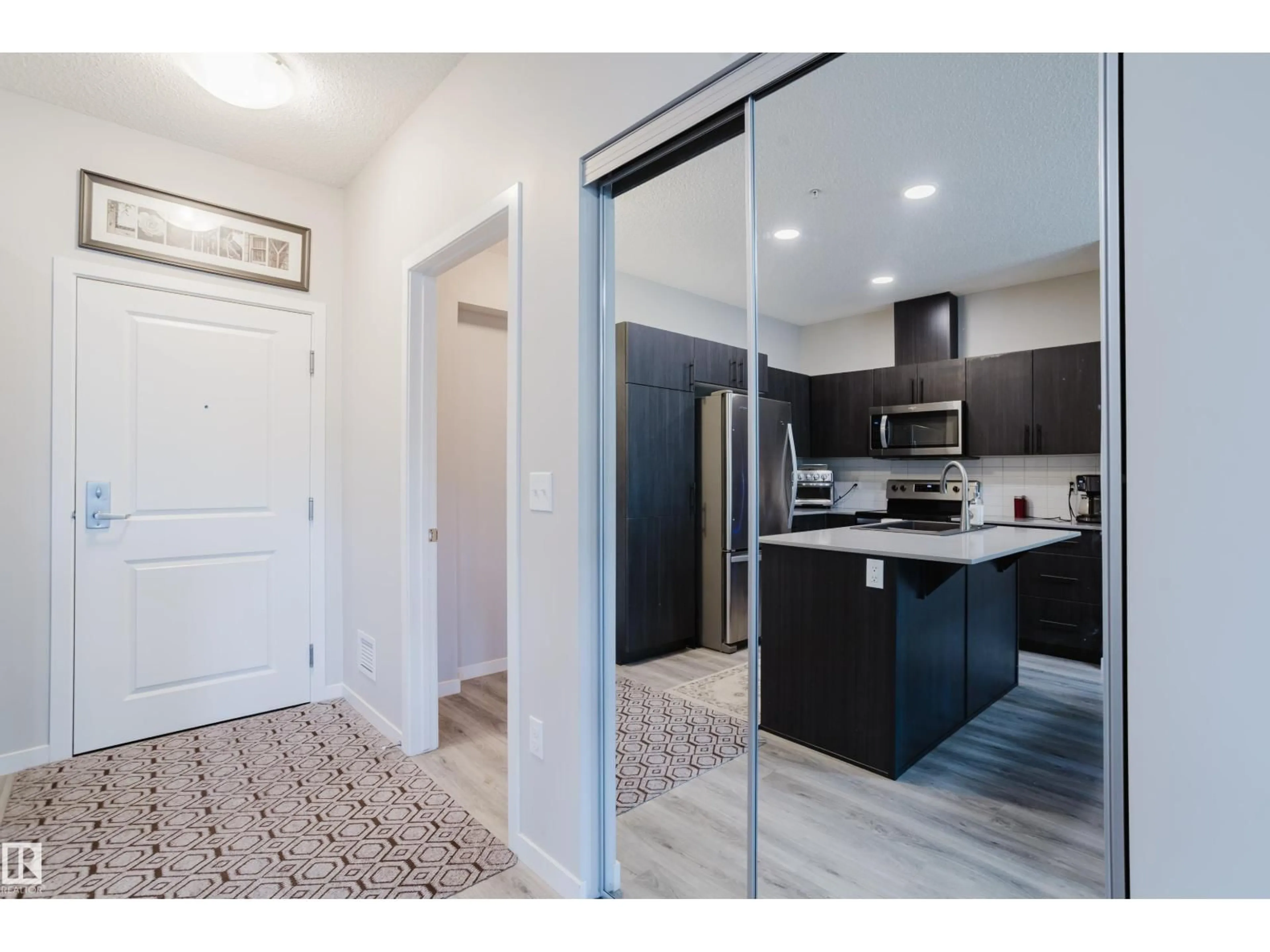 Open concept kitchen, ceramic/tile floor for #152 - 1818 RUTHERFORD RD, Edmonton Alberta T6W2K6