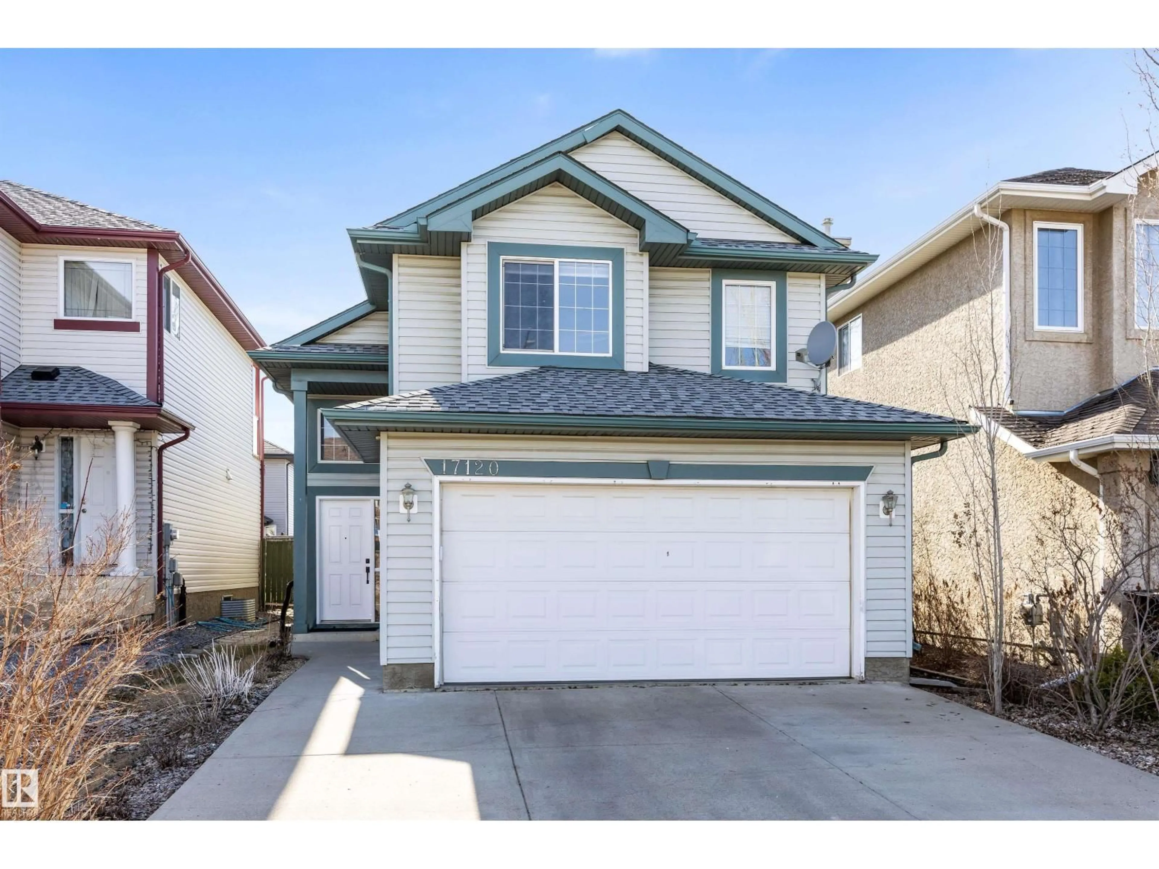 Home with vinyl exterior material, street for 17120 119 ST, Edmonton Alberta T5X6H9