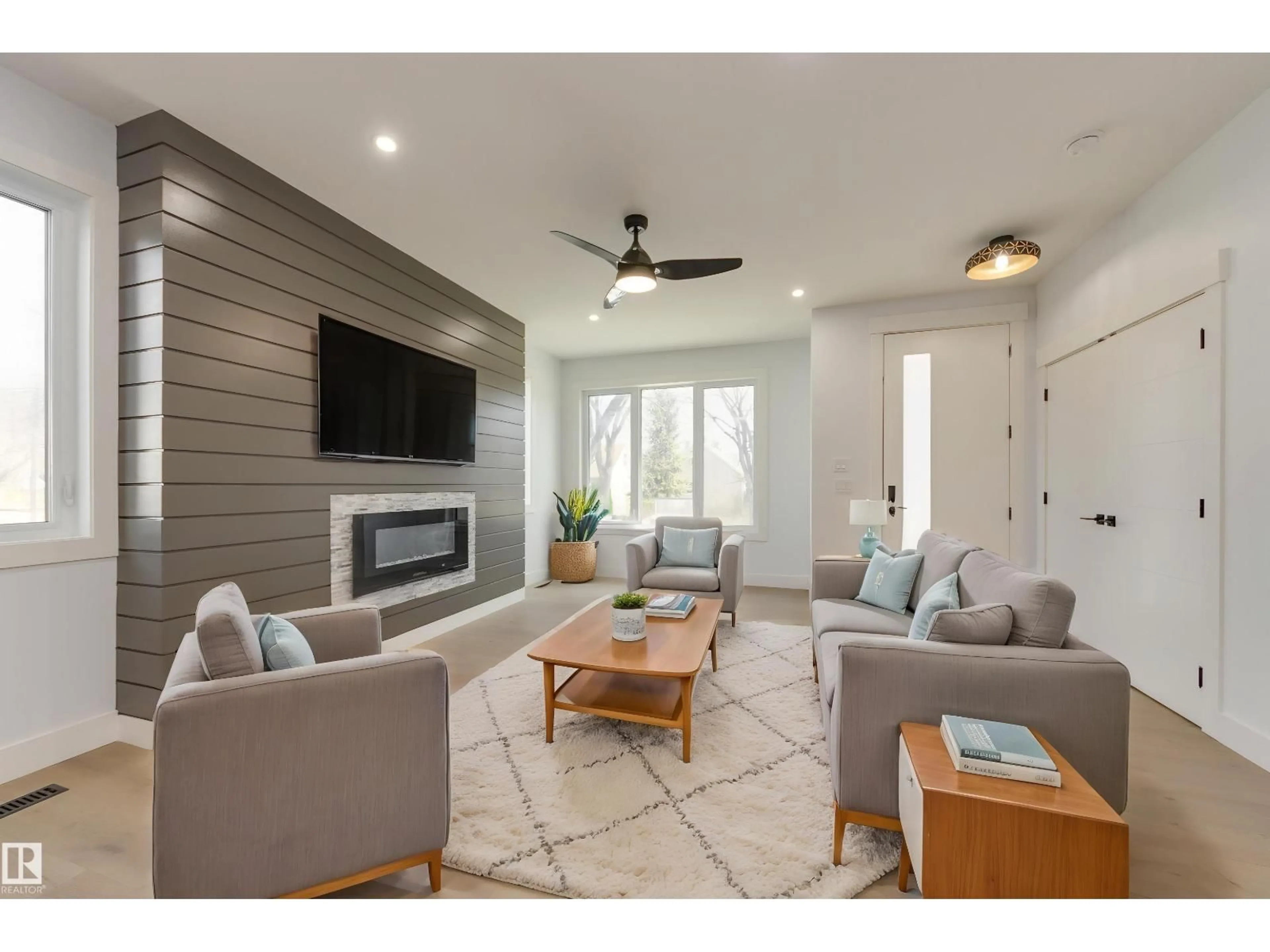 Living room with furniture, unknown for NW - 10954 135 ST, Edmonton Alberta T5M1K2