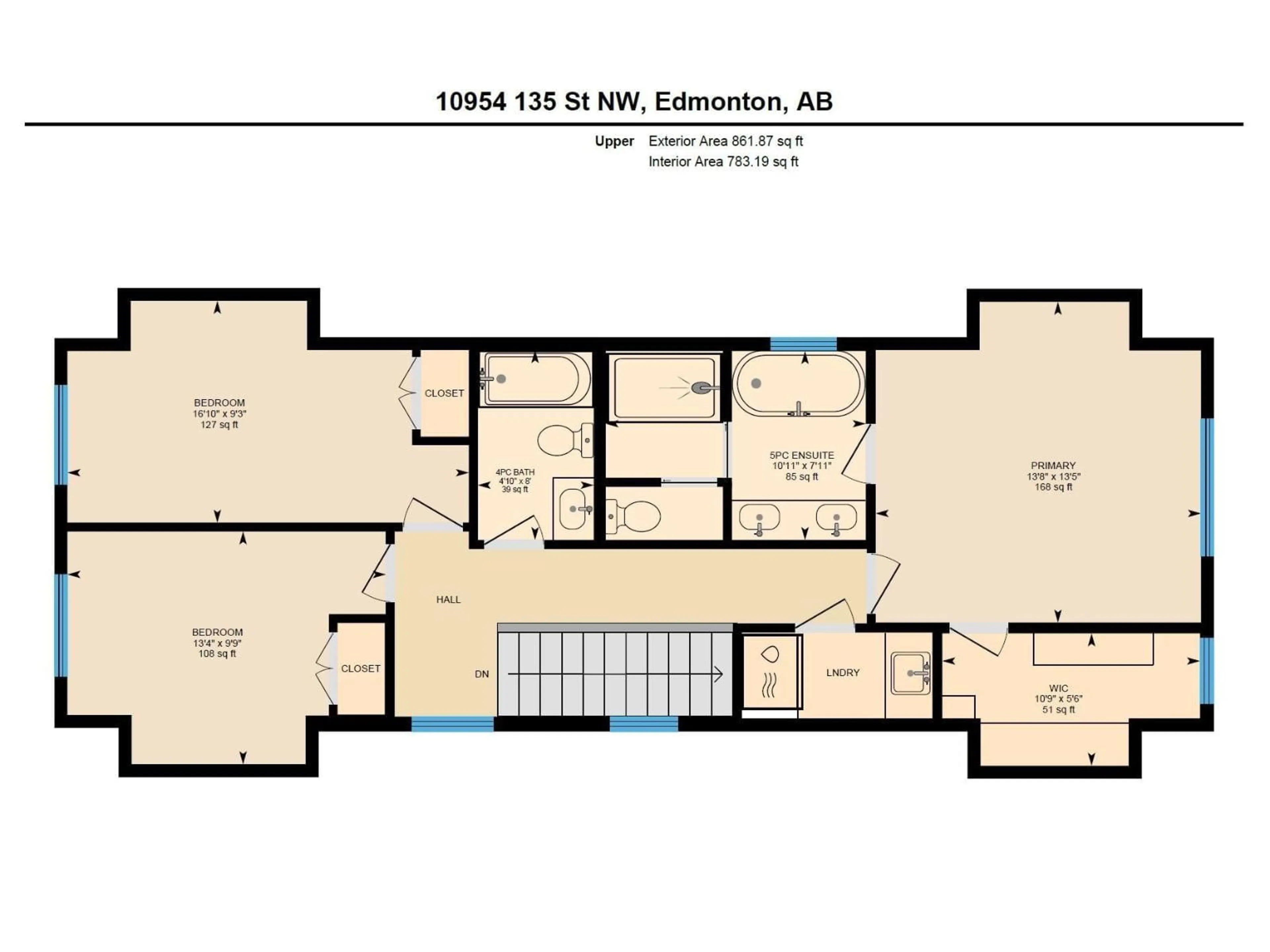 Floor plan for NW - 10954 135 ST, Edmonton Alberta T5M1K2
