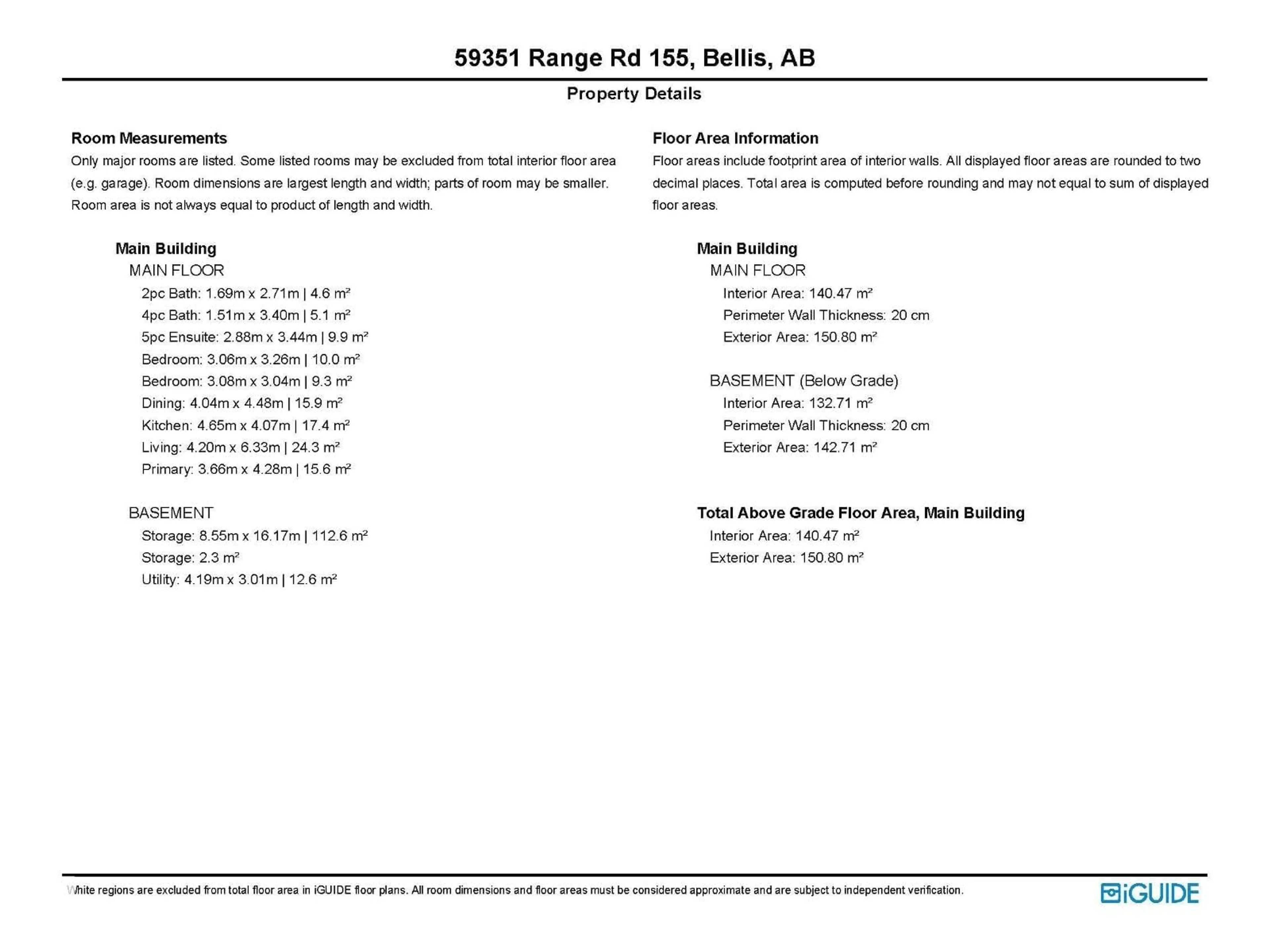 Floor plan for 59351 RANGE ROAD 155, Rural Smoky Lake County Alberta T0A3C0