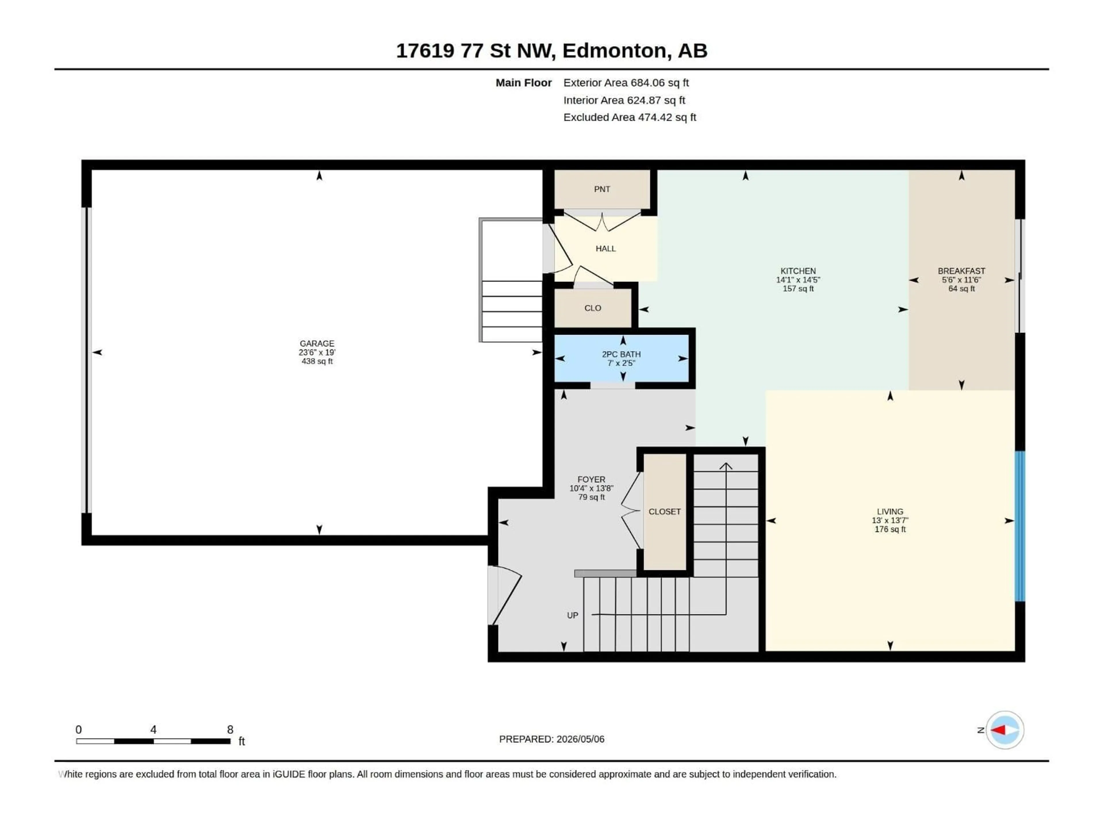 Floor plan for NW - 17619 77 ST, Edmonton Alberta T5Z3K9