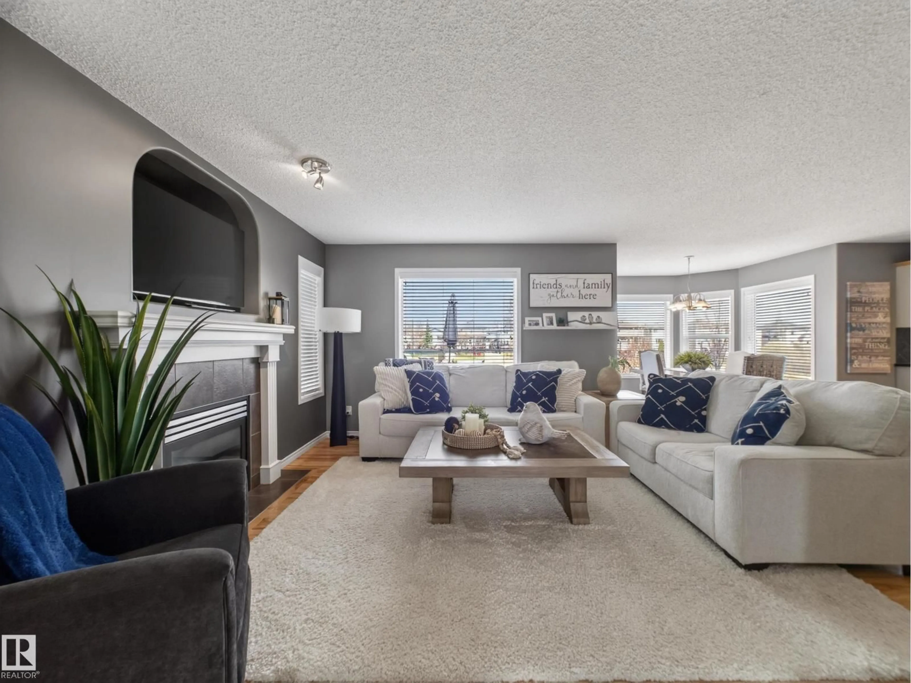 Living room with furniture, unknown for 18 FOXBORO RU, Sherwood Park Alberta T8A6M7