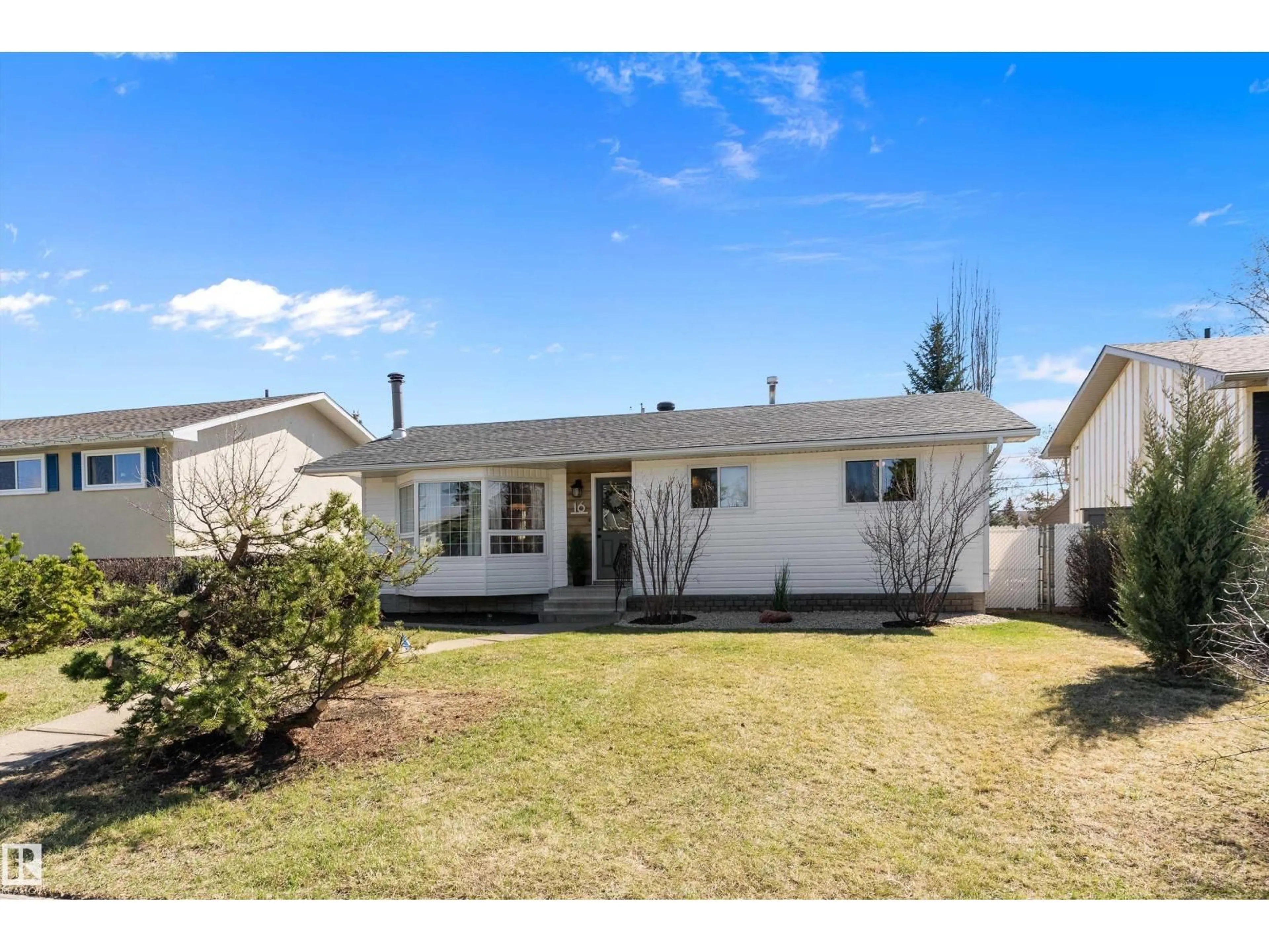Home with vinyl exterior material, street for 16 CAMELOT AV, Leduc Alberta T9E4M3