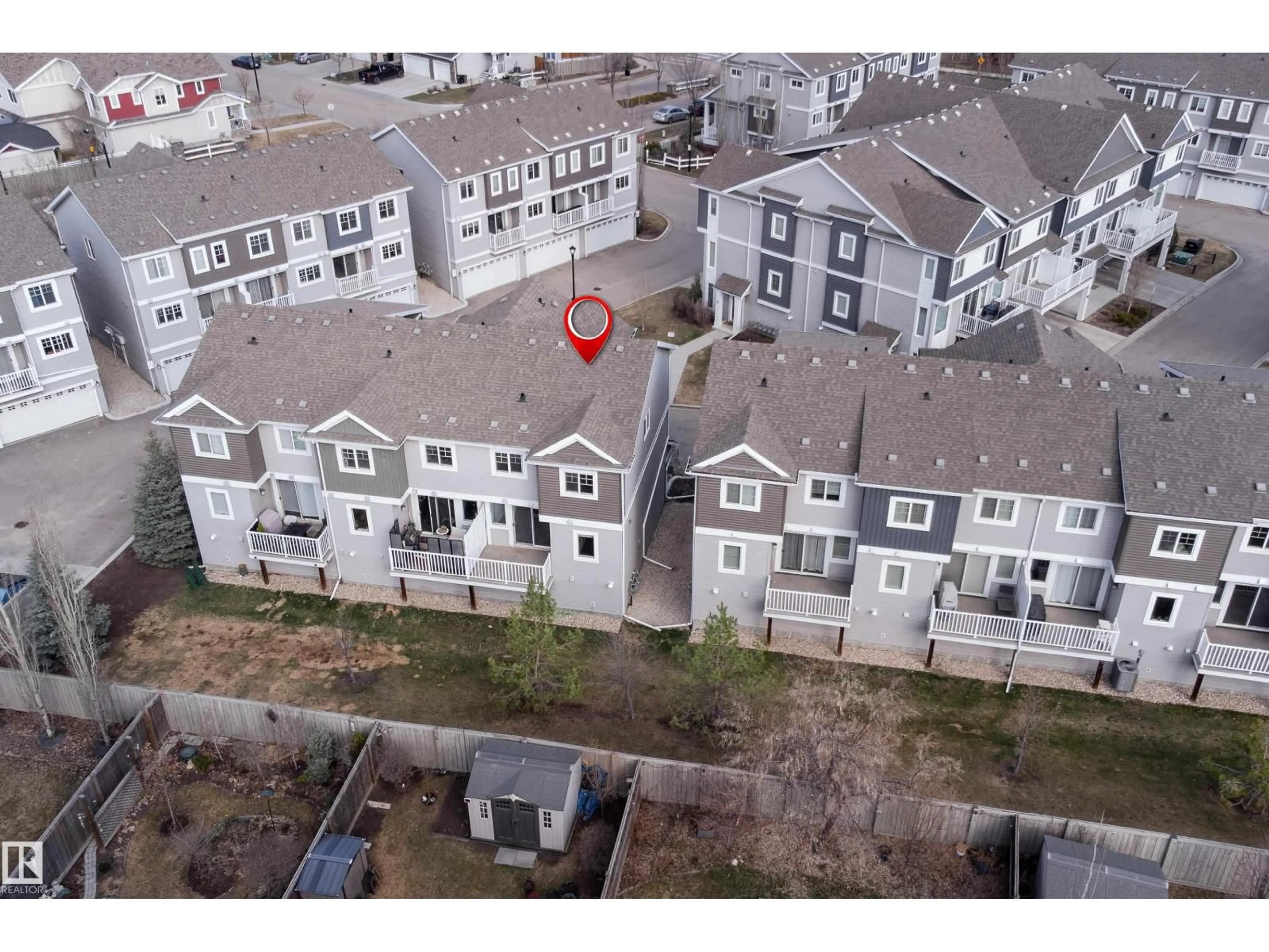 A pic from outside/outdoor area/front of a property/back of a property/a pic from drone, unknown for 58 - 1391 STARLING DR, Edmonton Alberta T5S0L3