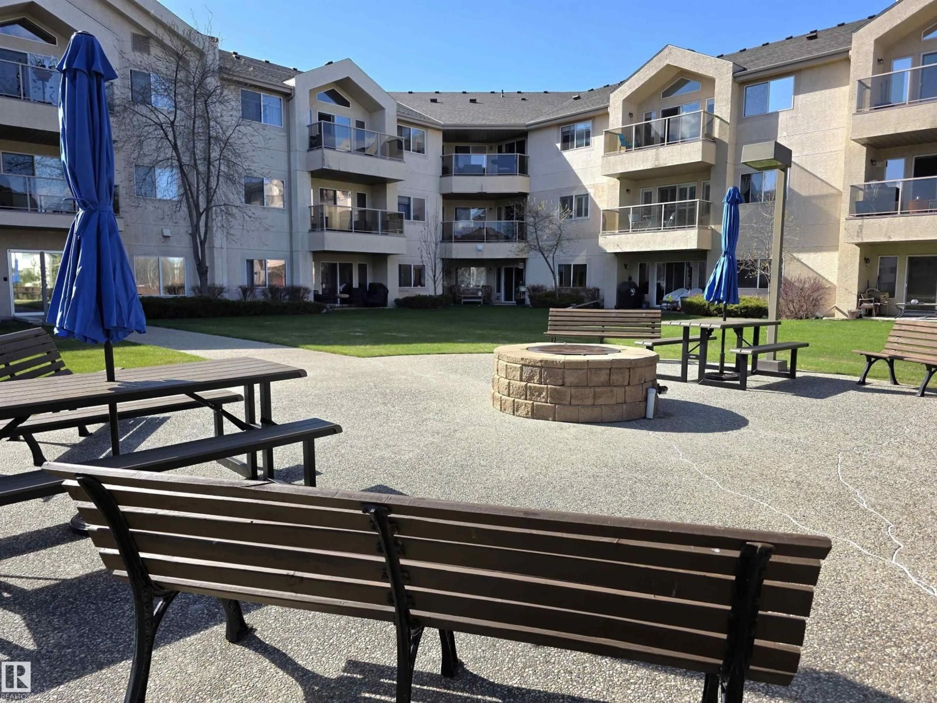 Patio, mountain view for 219 - 6623 172 ST, Edmonton Alberta T5T6J2