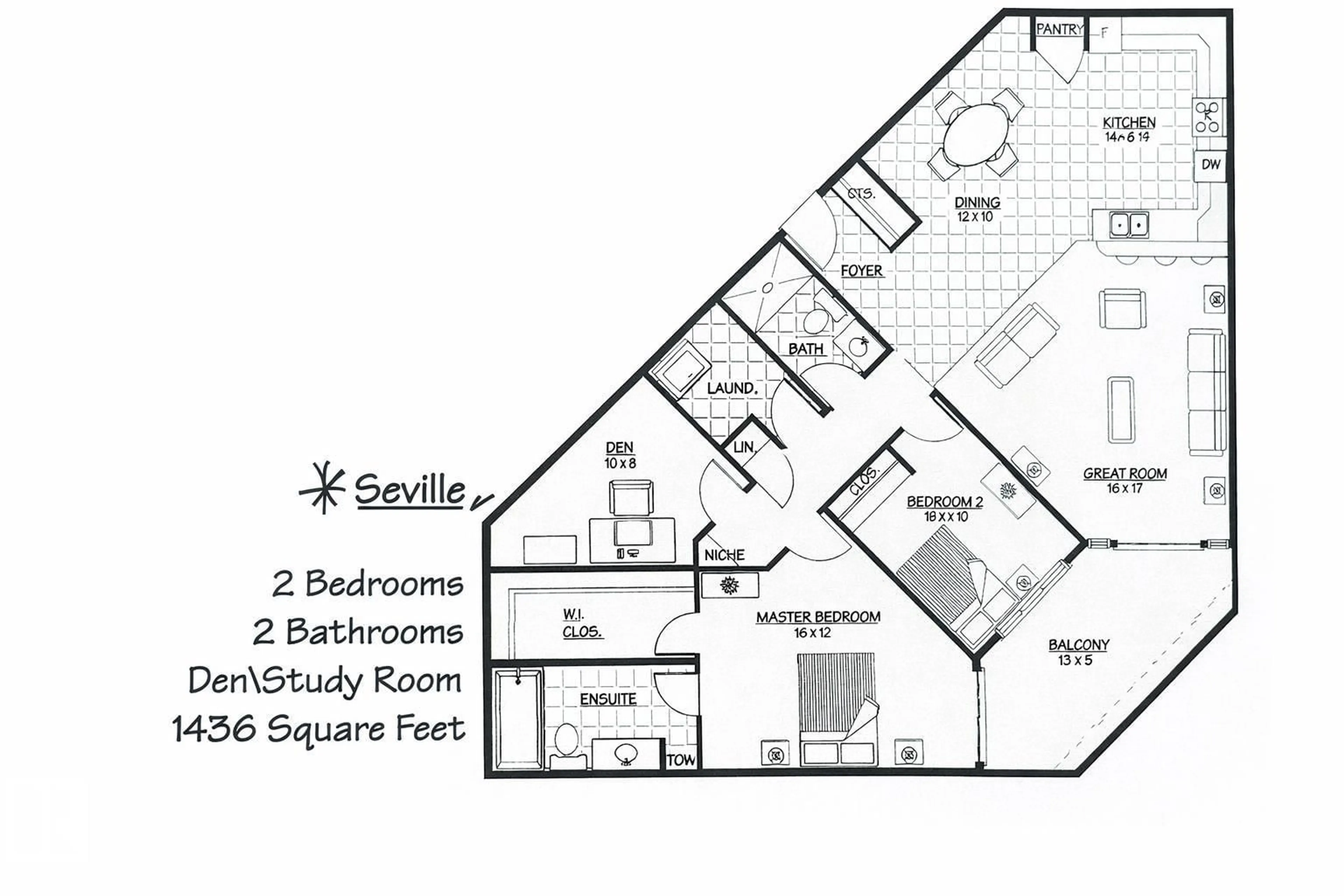 Floor plan for 219 - 6623 172 ST, Edmonton Alberta T5T6J2