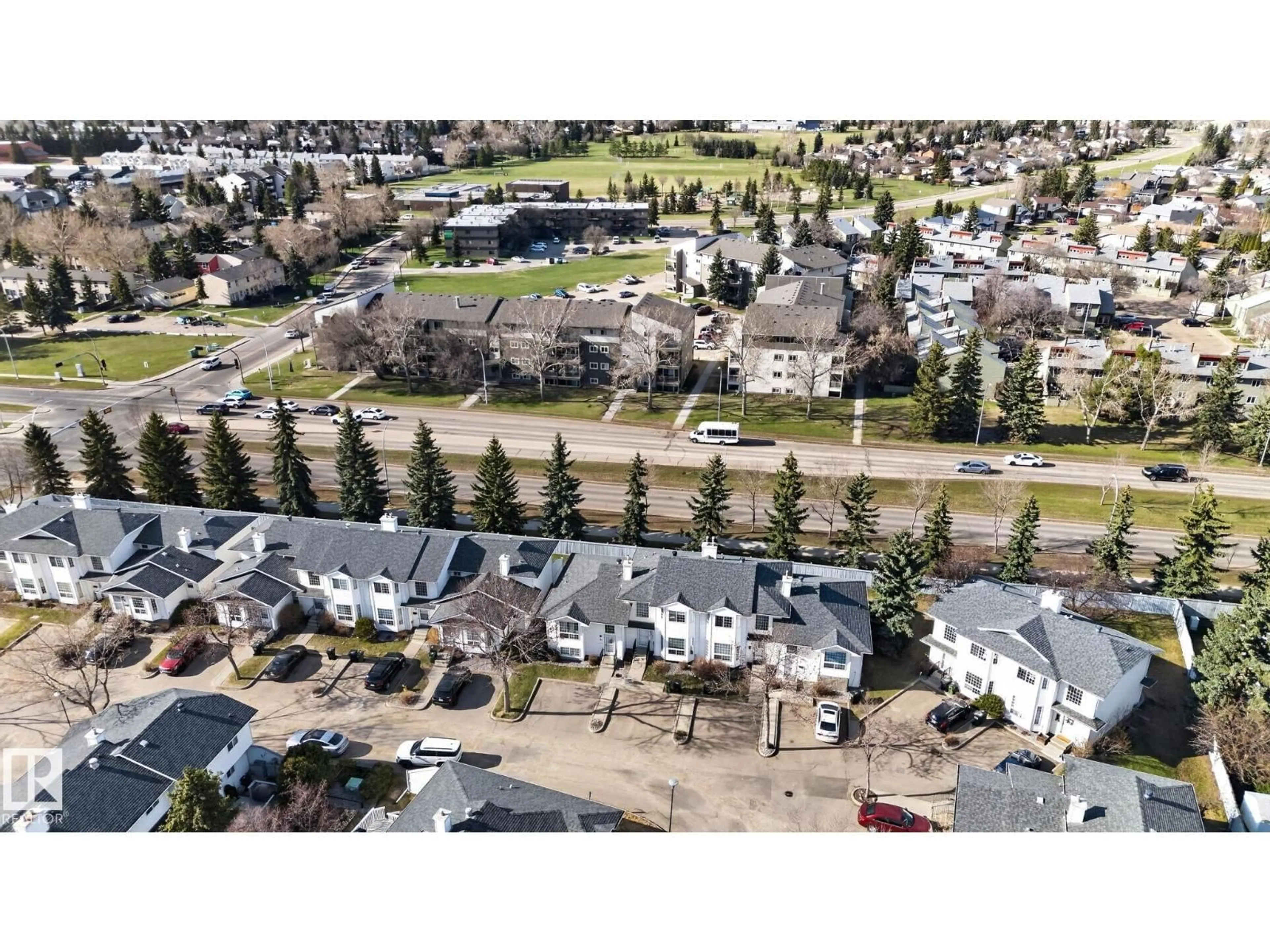 A pic from outside/outdoor area/front of a property/back of a property/a pic from drone, street for 64 3311 58 ST, Edmonton Alberta T6L6X3