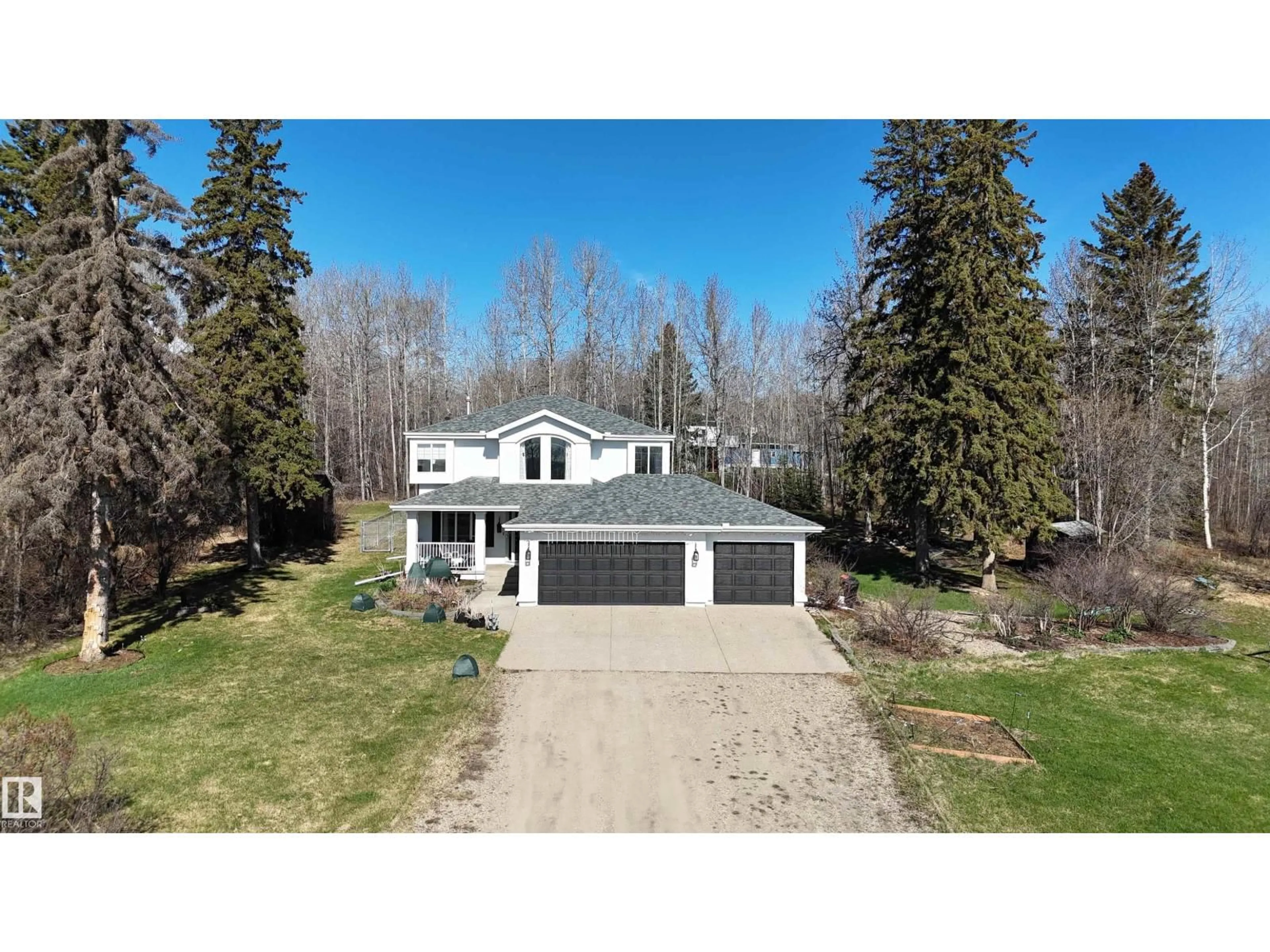 A pic from outside/outdoor area/front of a property/back of a property/a pic from drone, street for 73 - 8 49006 RR, Rural Brazeau County Alberta T7A2A2