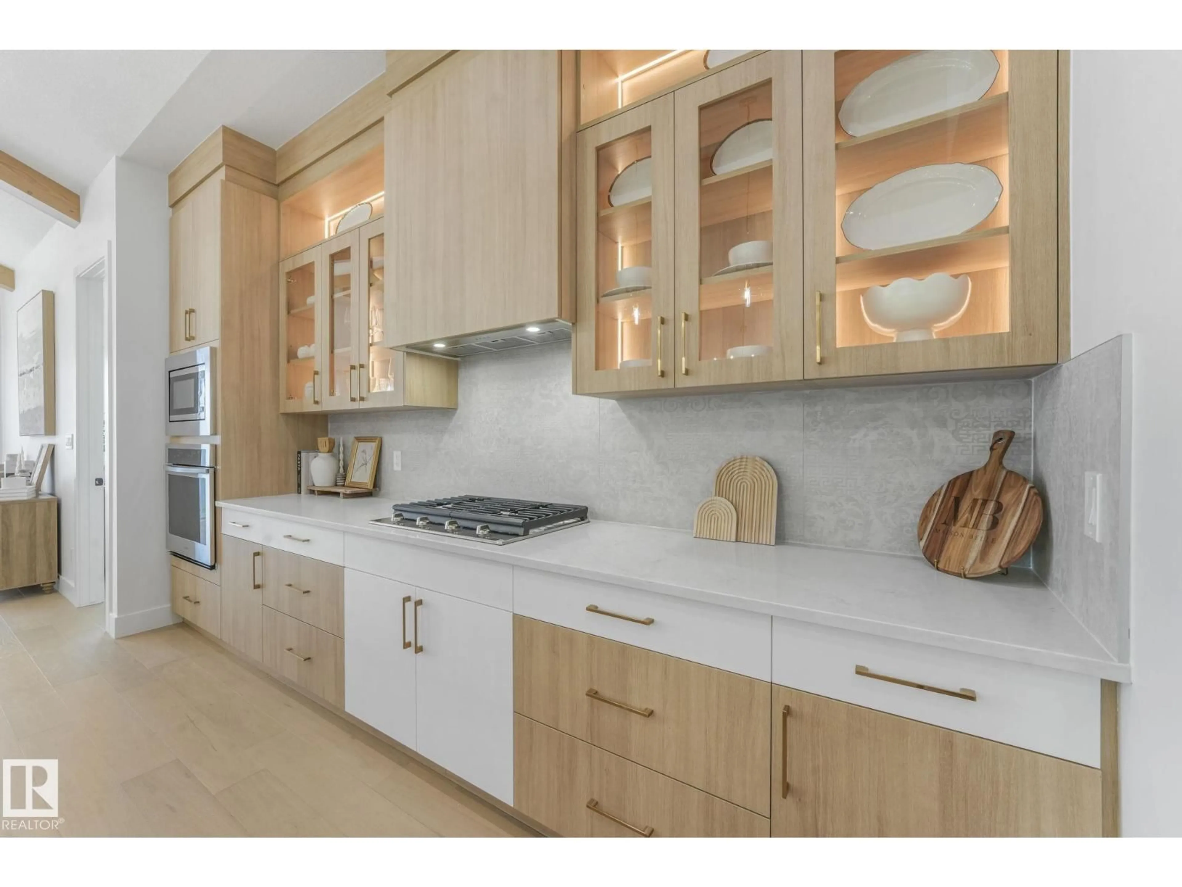 Contemporary kitchen, ceramic/tile floor for 5 STERLINGSHIRE MANOR, Sherwood Park Alberta T8B0G4