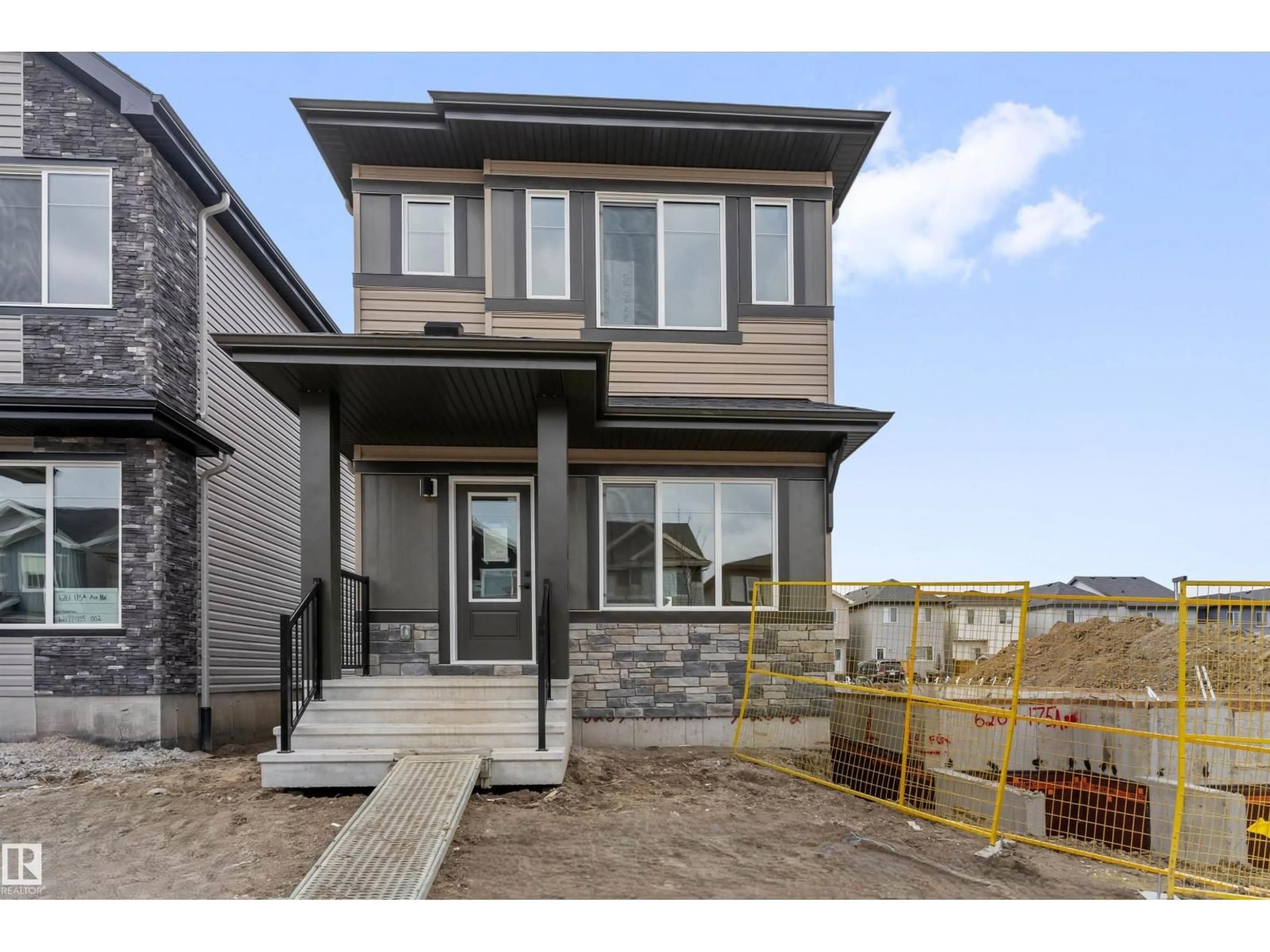 Home with brick exterior material, street for 6265 175A AV, Edmonton Alberta T5Y4A5