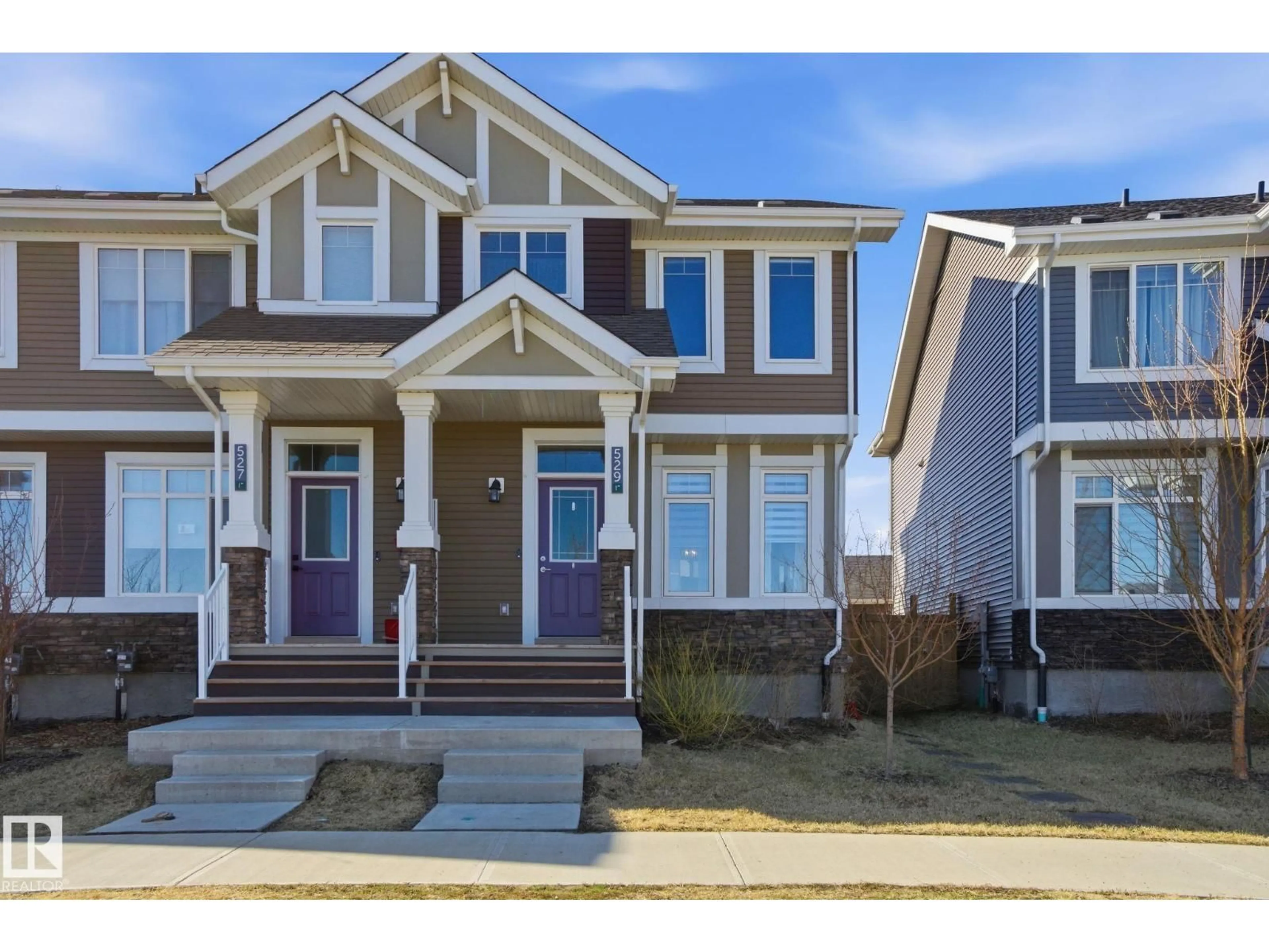 Home with vinyl exterior material, street for 529 GLENRIDDING RAVINE DR, Edmonton Alberta T6W4P1
