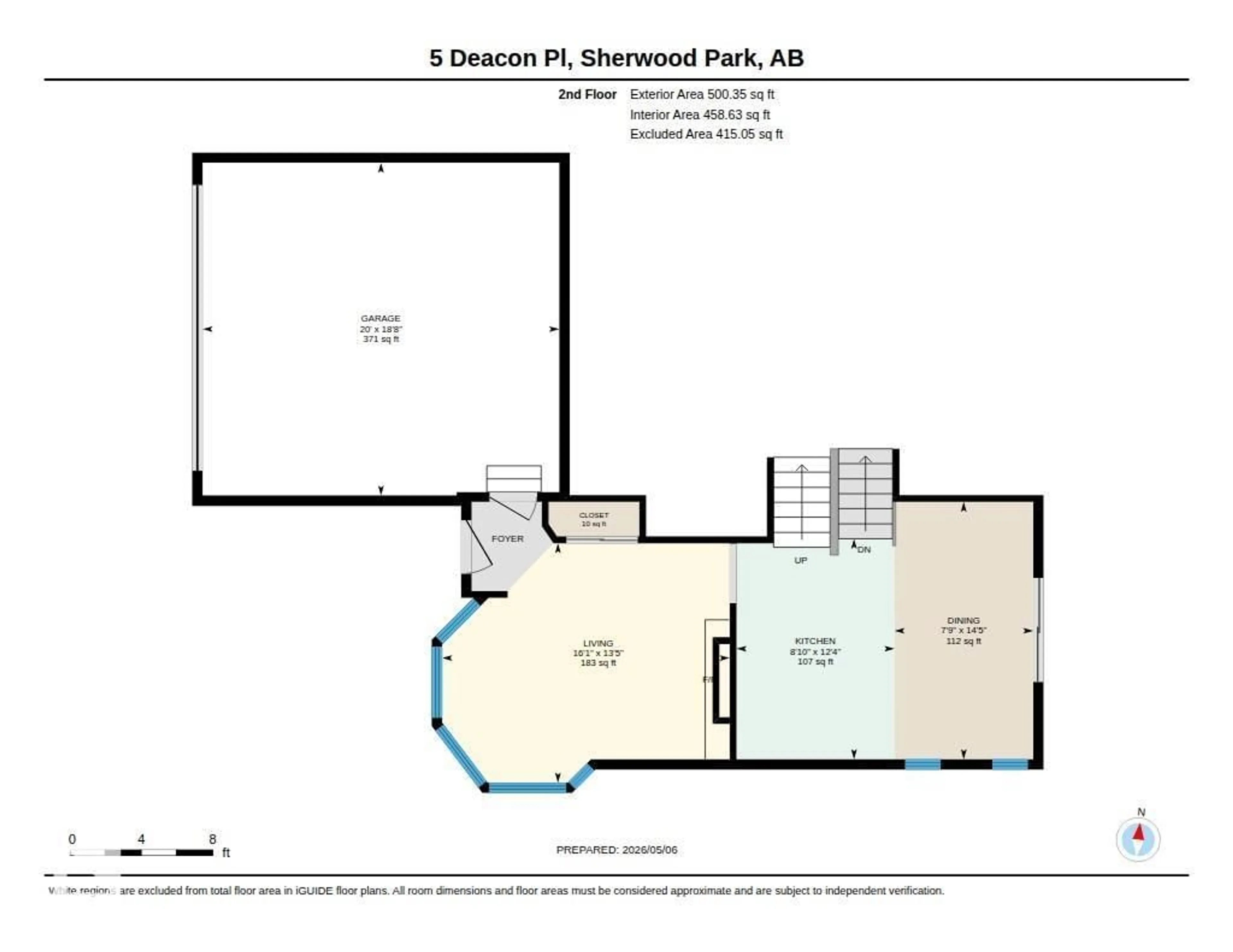 Floor plan for 5 DEACON PL, Sherwood Park Alberta T8H1M9