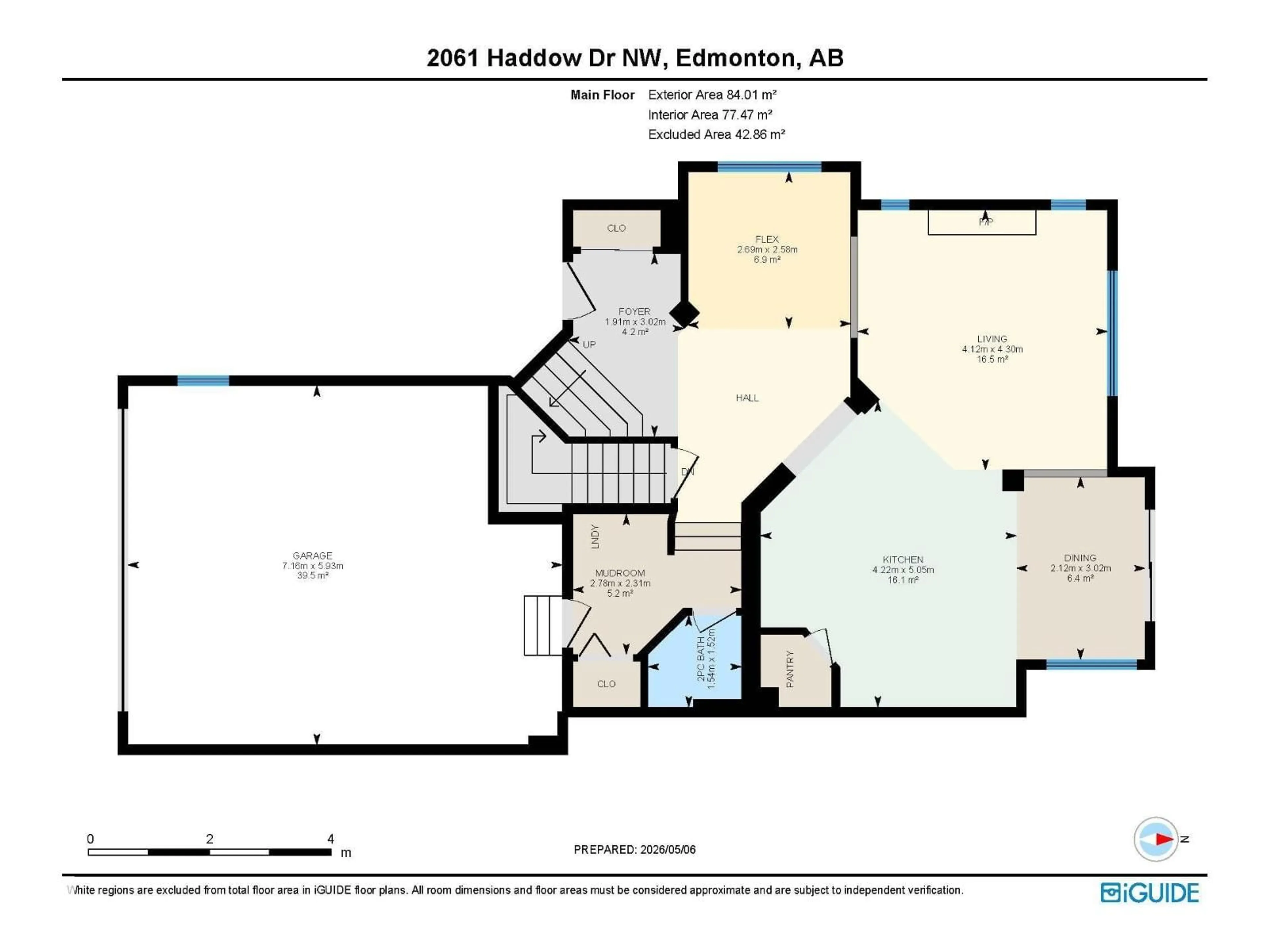 Floor plan for 2061 HADDOW DR, Edmonton Alberta T6R2X6