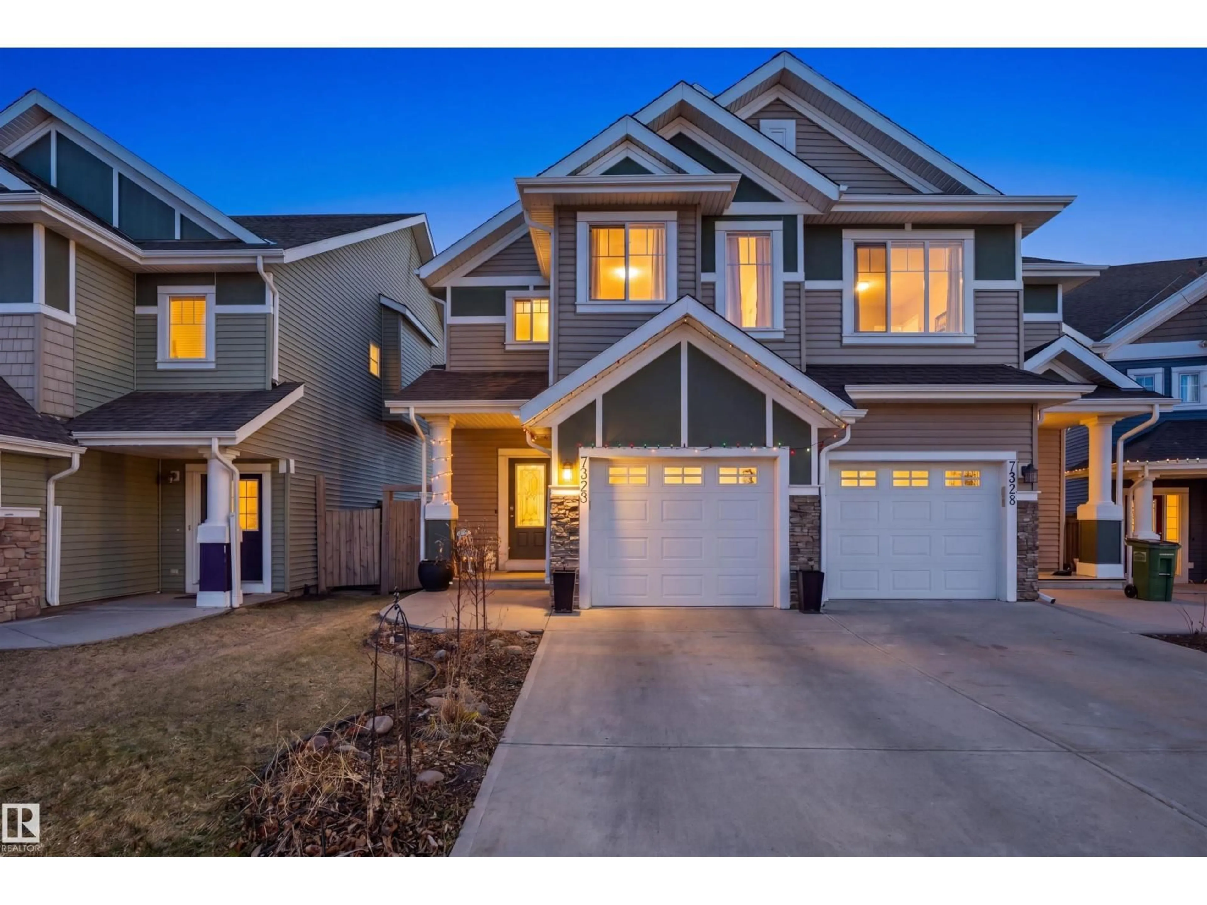 Home with vinyl exterior material, street for SW - 7323 24 AVE, Edmonton Alberta T6X0V5