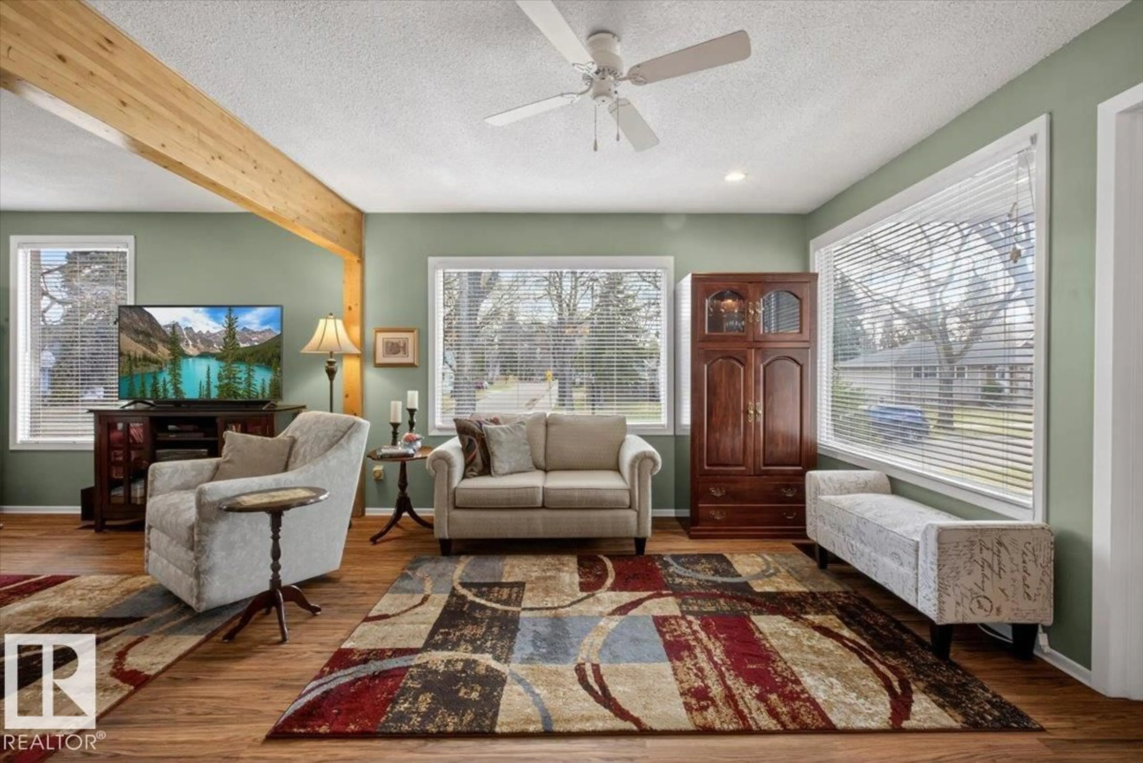 Living room with furniture, unknown for NW - 11302 58 ST, Edmonton Alberta T5W3W5