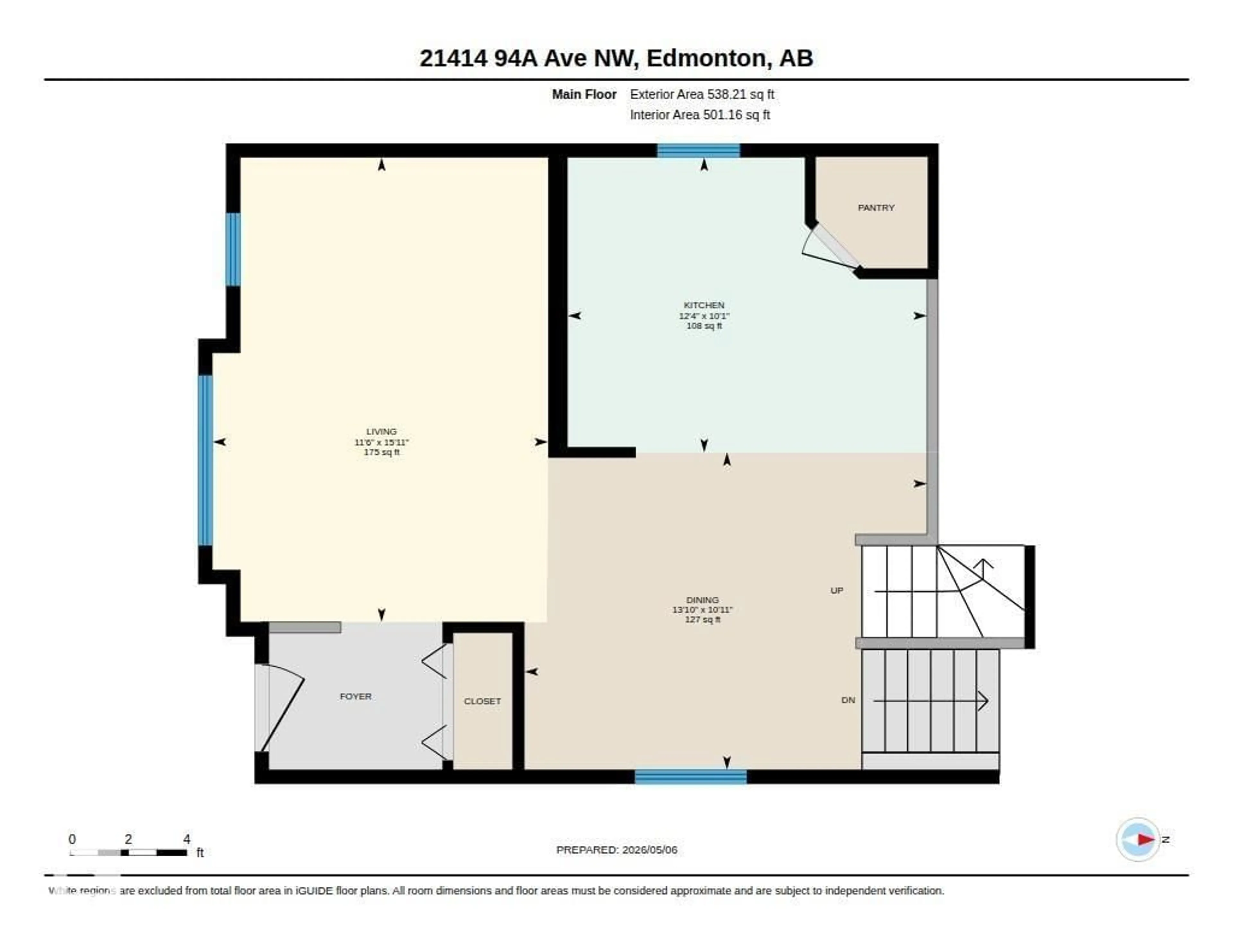 Floor plan for 21414 94A AV, Edmonton Alberta T5T4E3