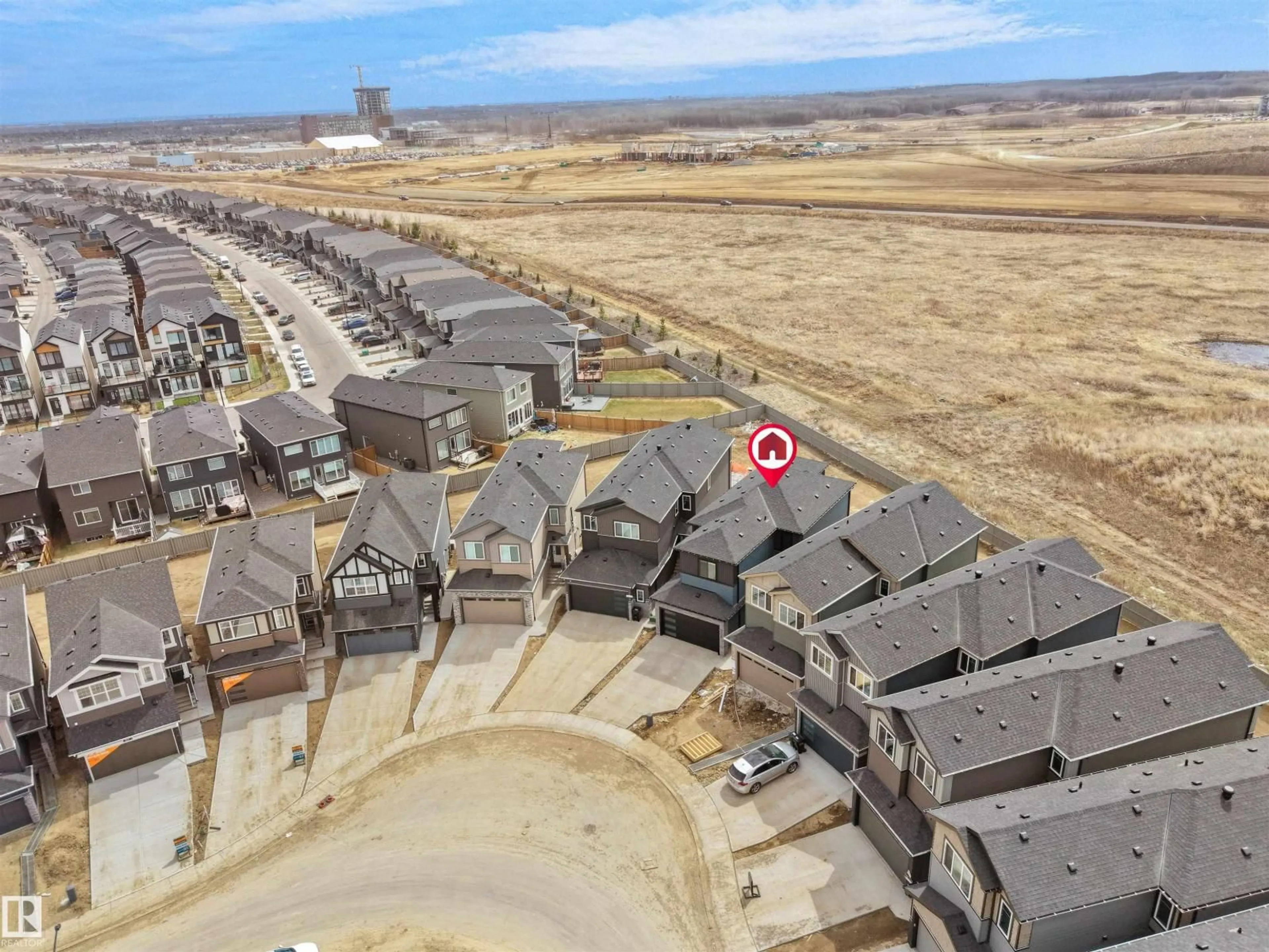 A pic from outside/outdoor area/front of a property/back of a property/a pic from drone, street for 22803 80 AV, Edmonton Alberta T5T7X8
