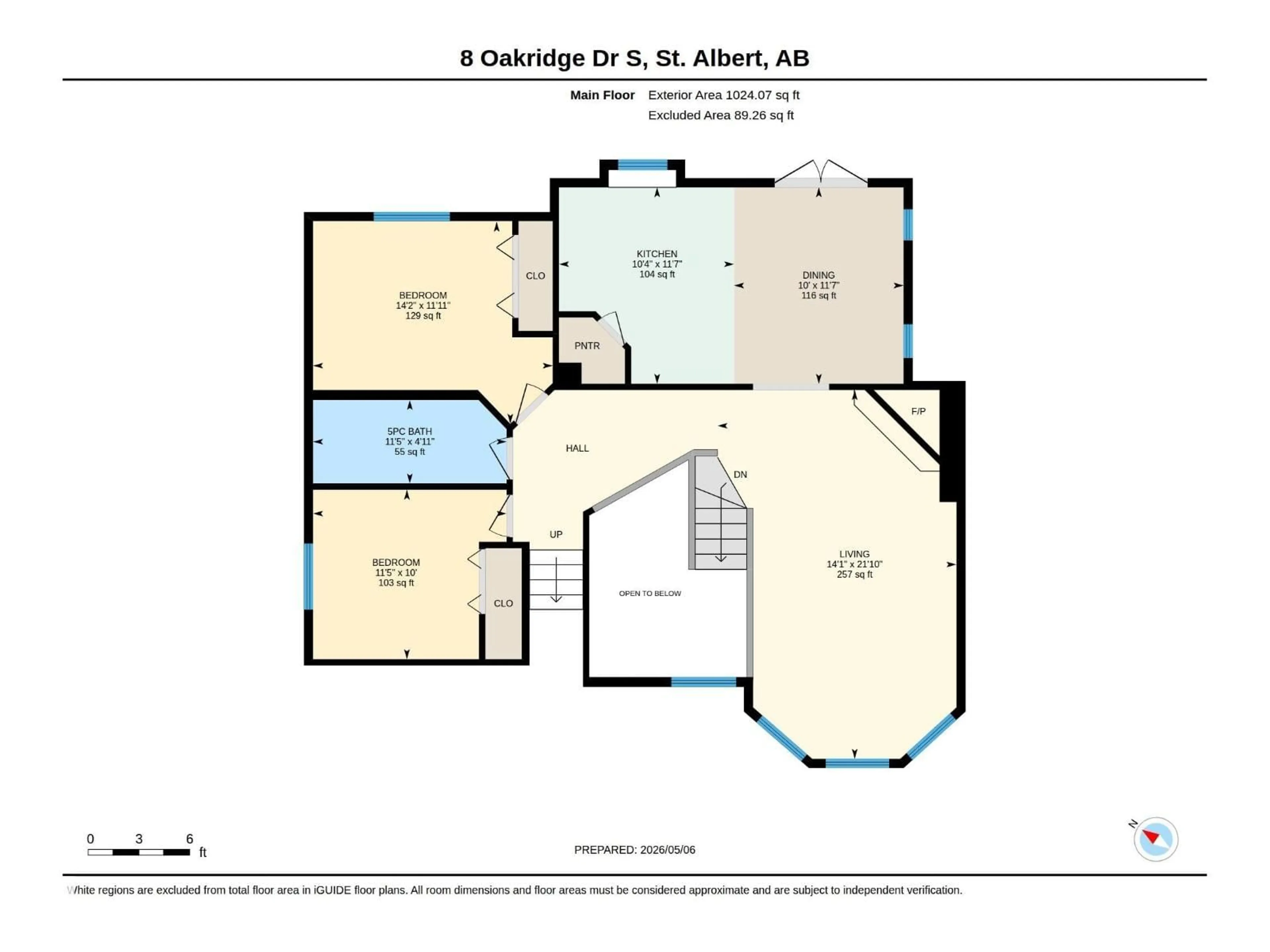 Floor plan for 8 OAKRIDGE DR, St. Albert Alberta T8N6E4