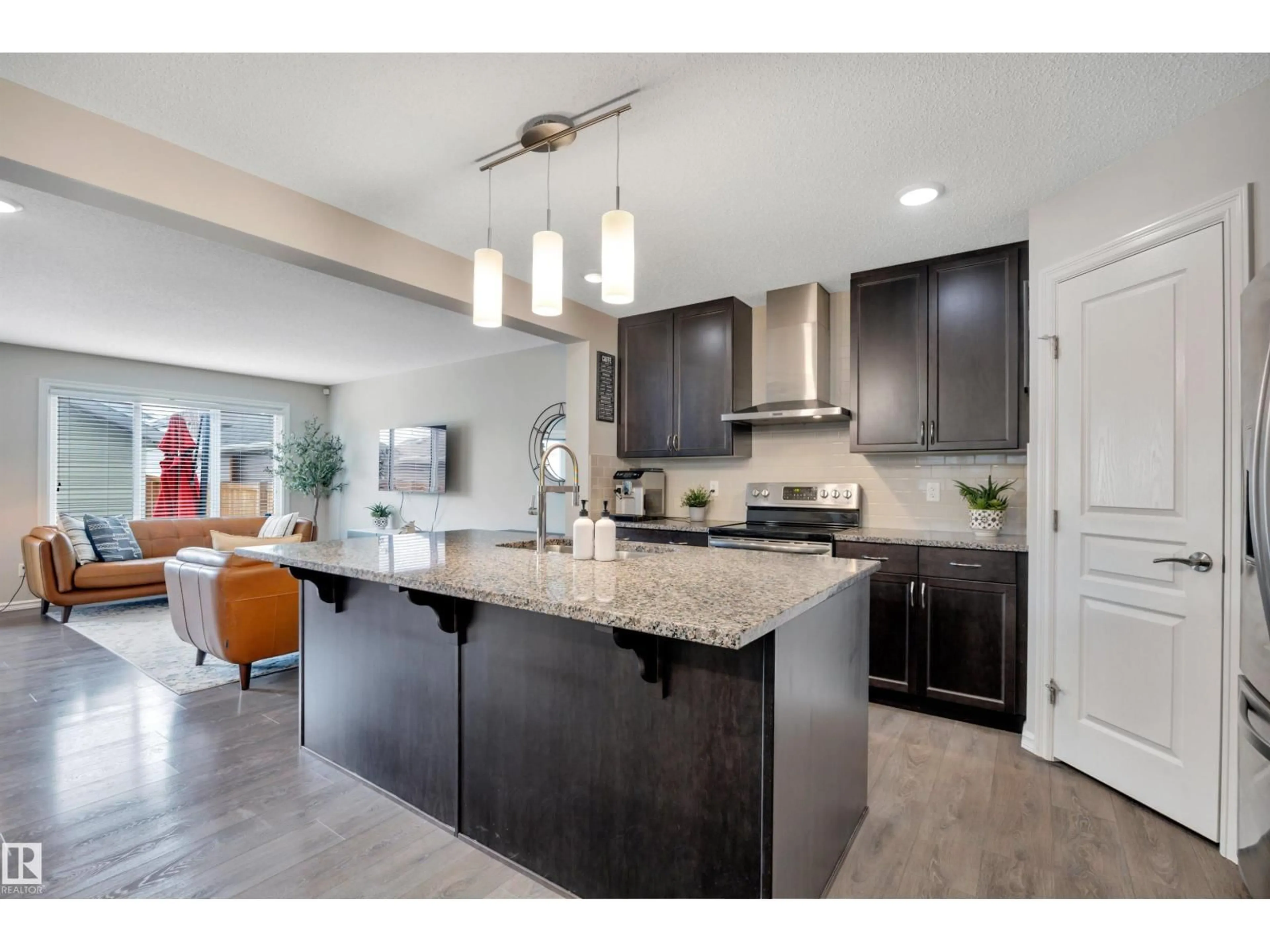 Open concept kitchen, ceramic/tile floor for 22220 88 AV, Edmonton Alberta T5T7H2