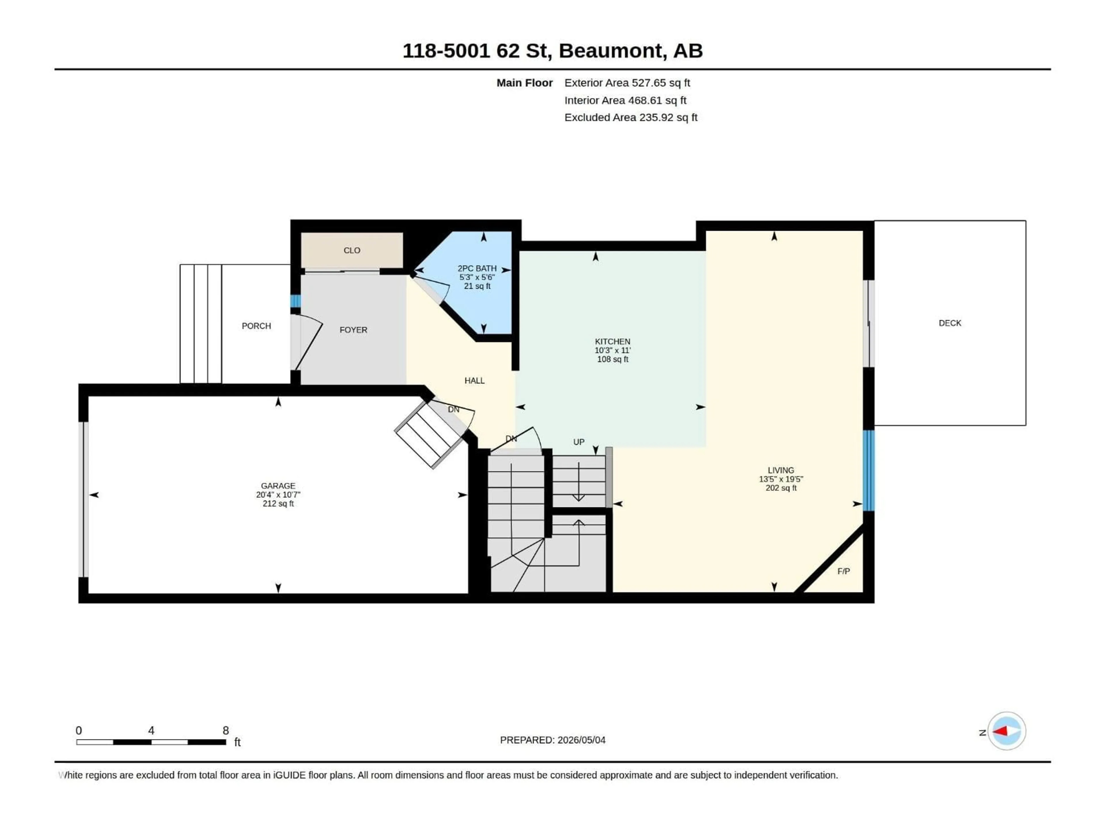 Floor plan for 118 - 5001 62 ST, Beaumont Alberta T4X0C7