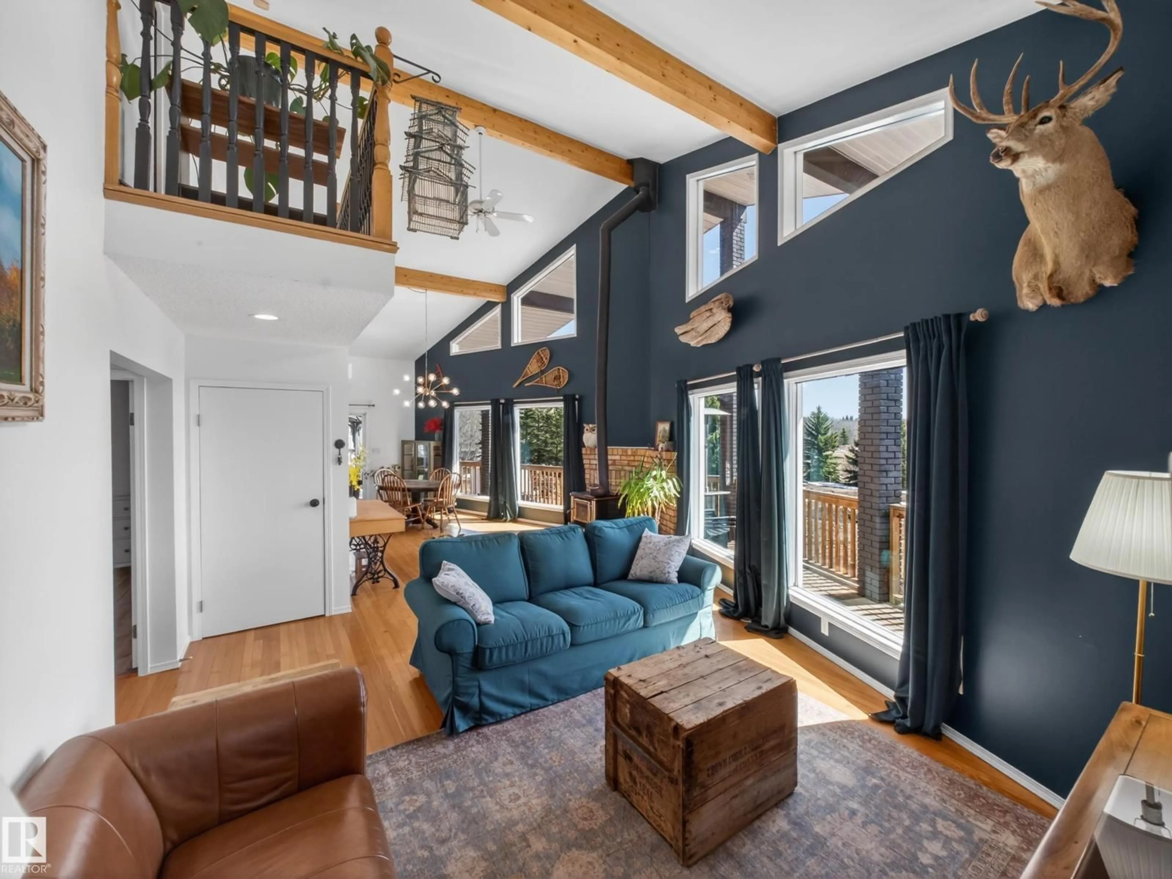 Living room with furniture, unknown for 157 52411 RGE ROAD 214, Rural Strathcona County Alberta T8E2G8