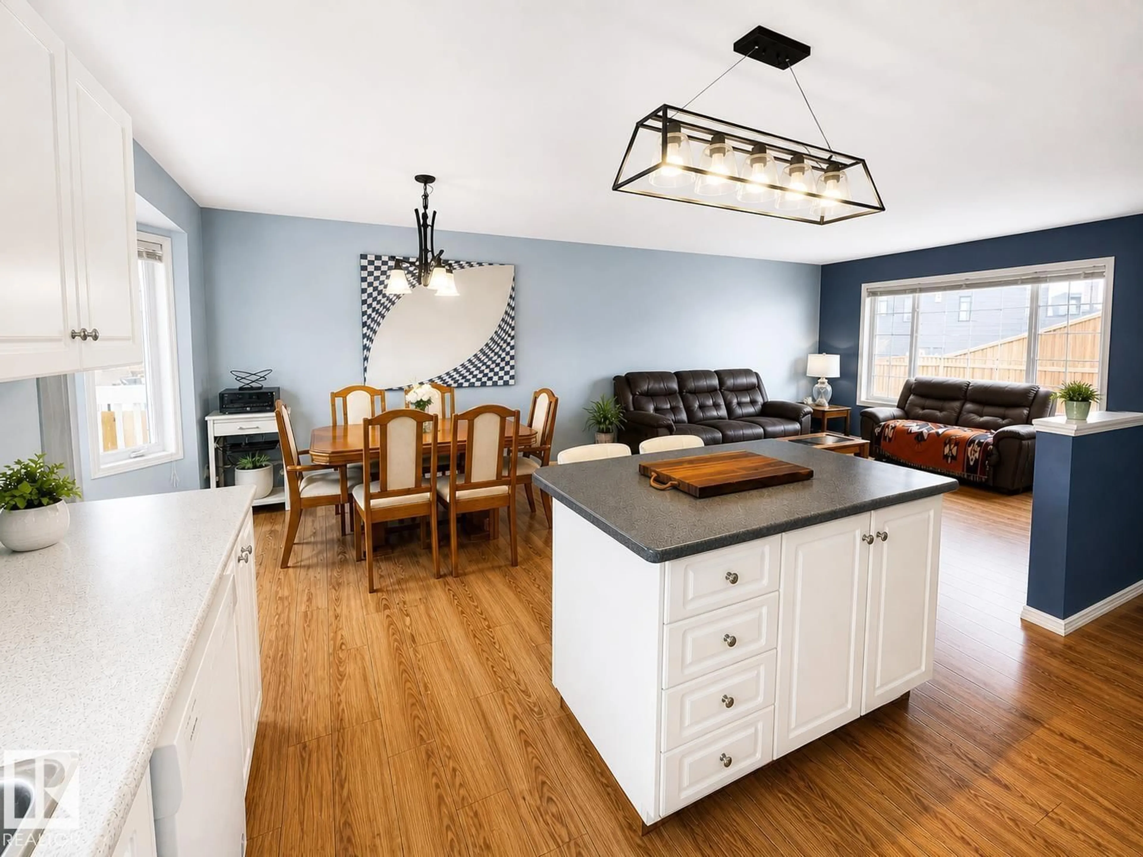 Open concept kitchen, wood/laminate floor for 614 19 ST, Cold Lake Alberta T9M1C6
