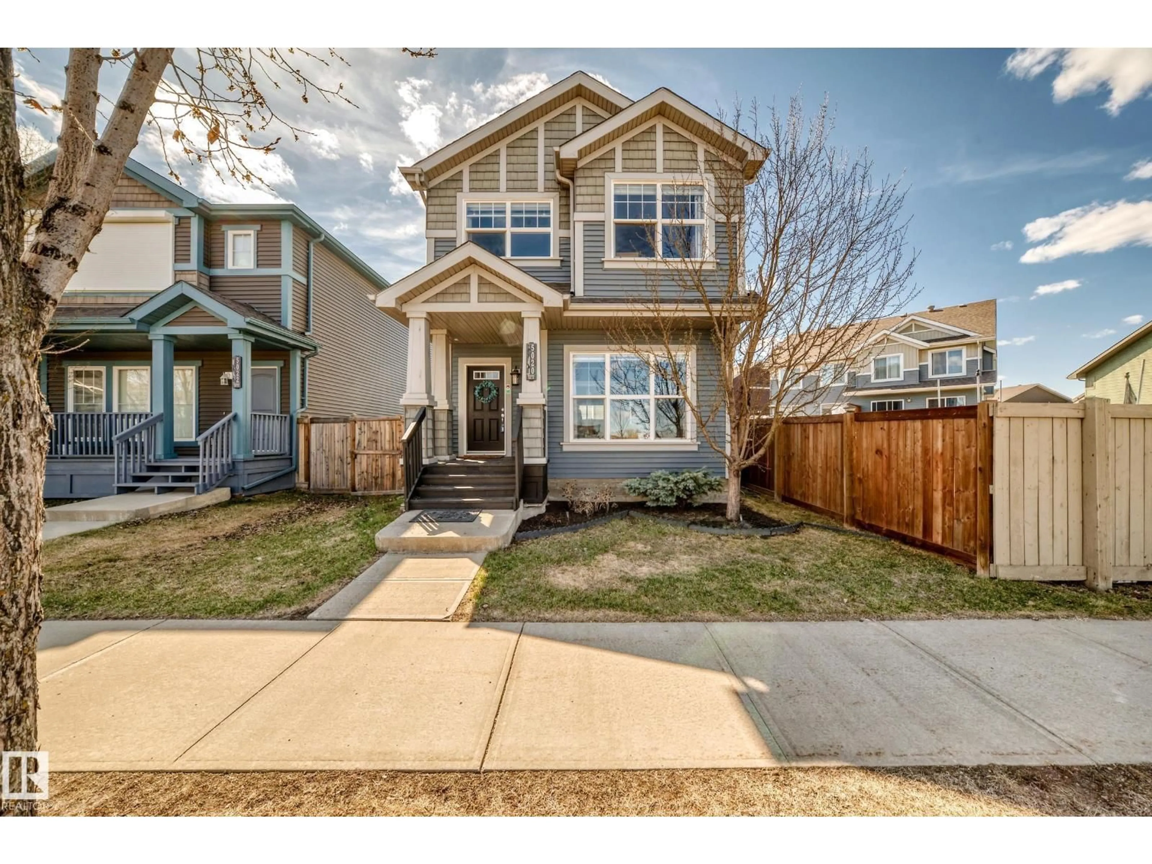 Home with vinyl exterior material, street for 5020 ORCHARDS GATE SW, Edmonton Alberta T6X0X5