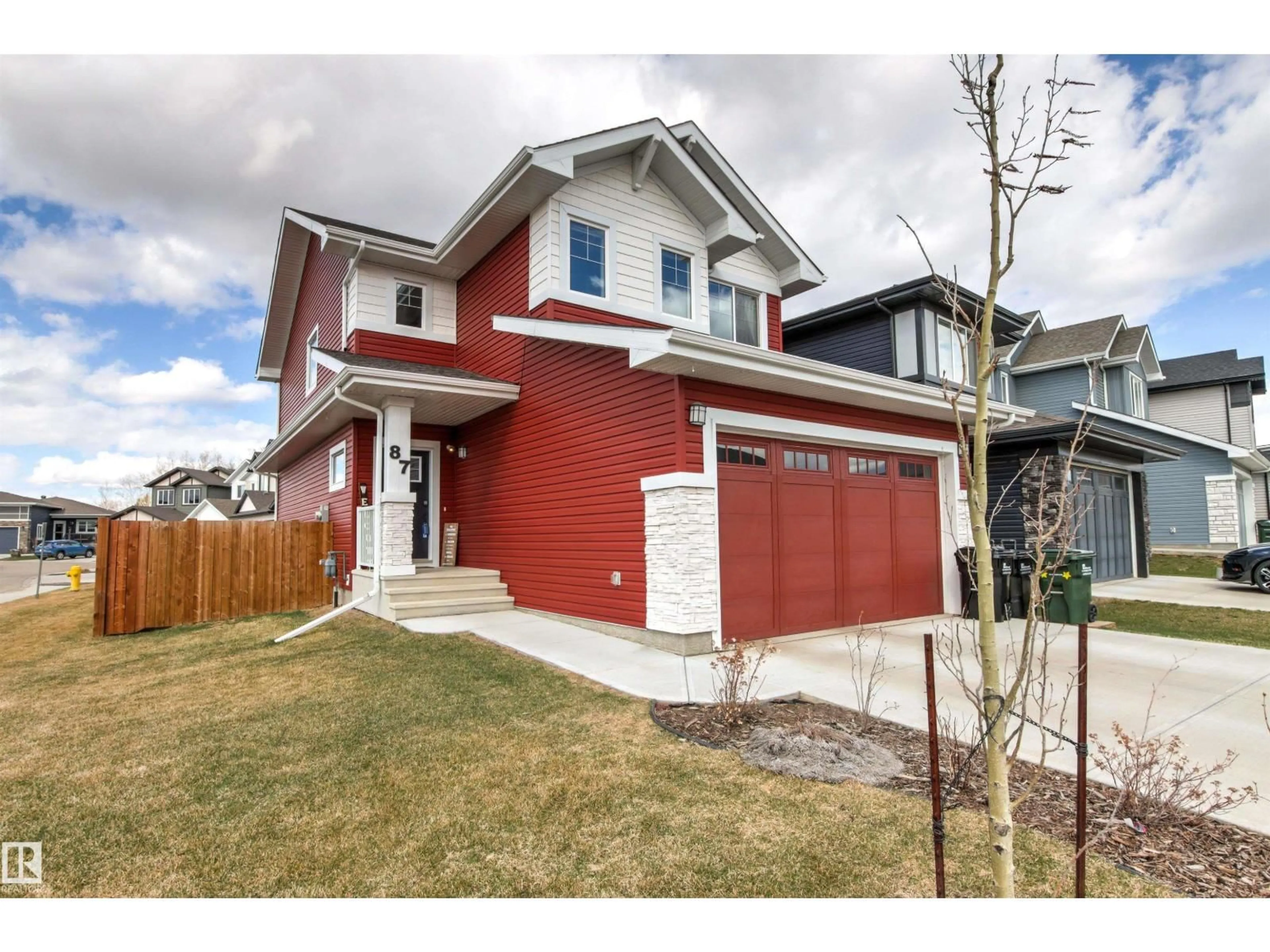 Home with brick exterior material, street for 87 RANCHER RD, Ardrossan Alberta T8E0B3