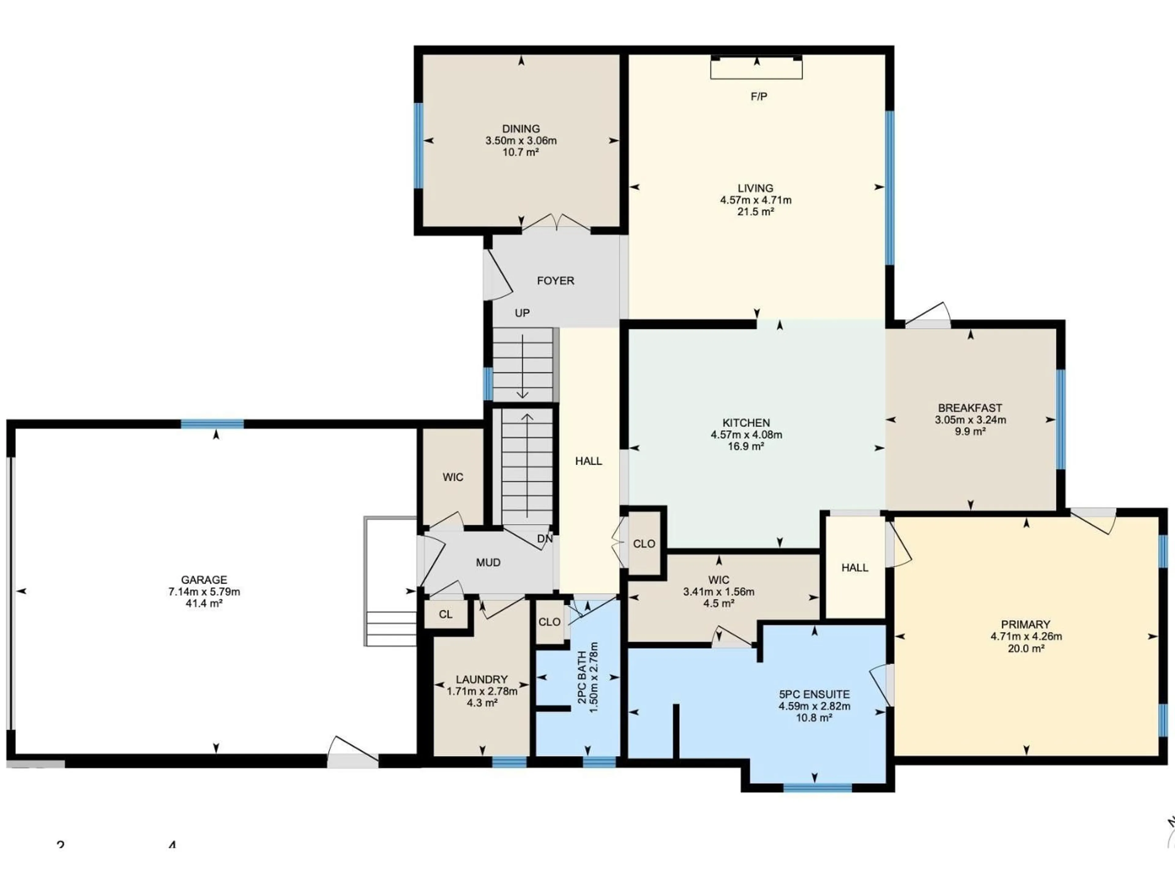Floor plan for NW - 607 DARTMOUTH PT, Edmonton Alberta T6M2R8