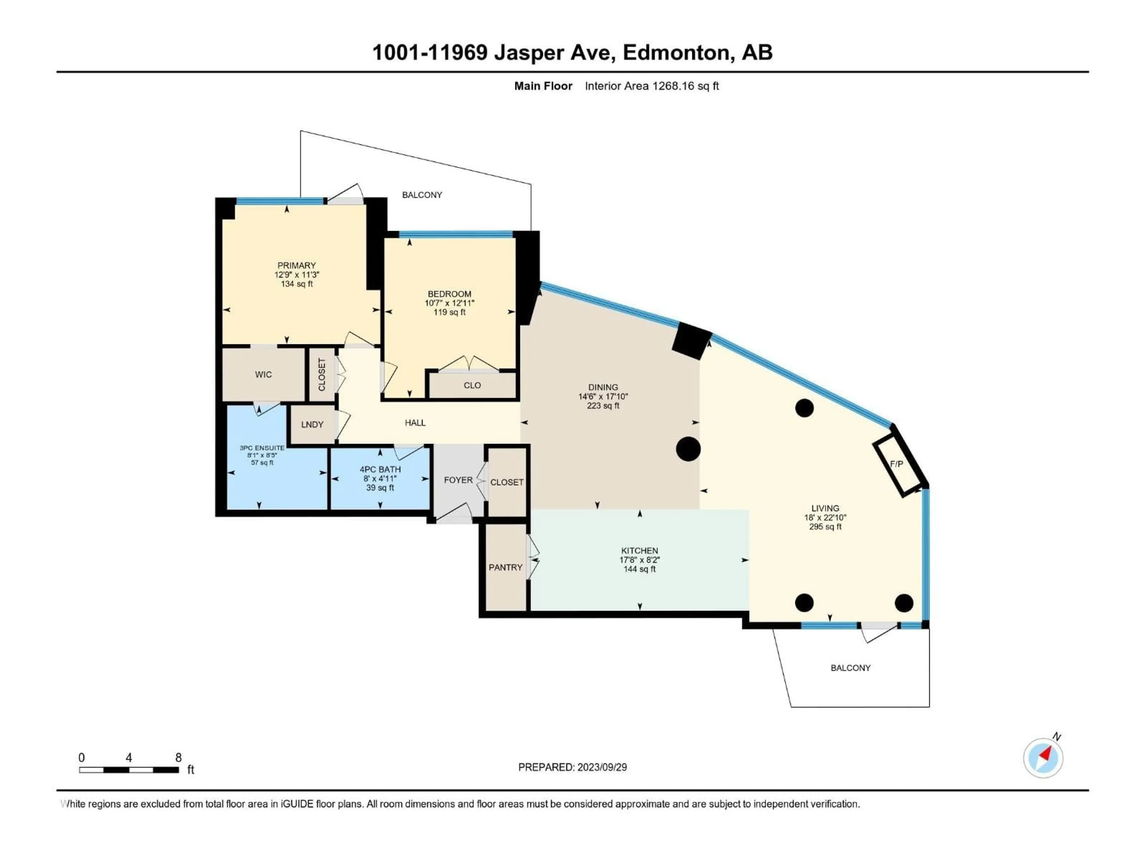 Floor plan for 1001 JASPER AV, Edmonton Alberta T5K0P1