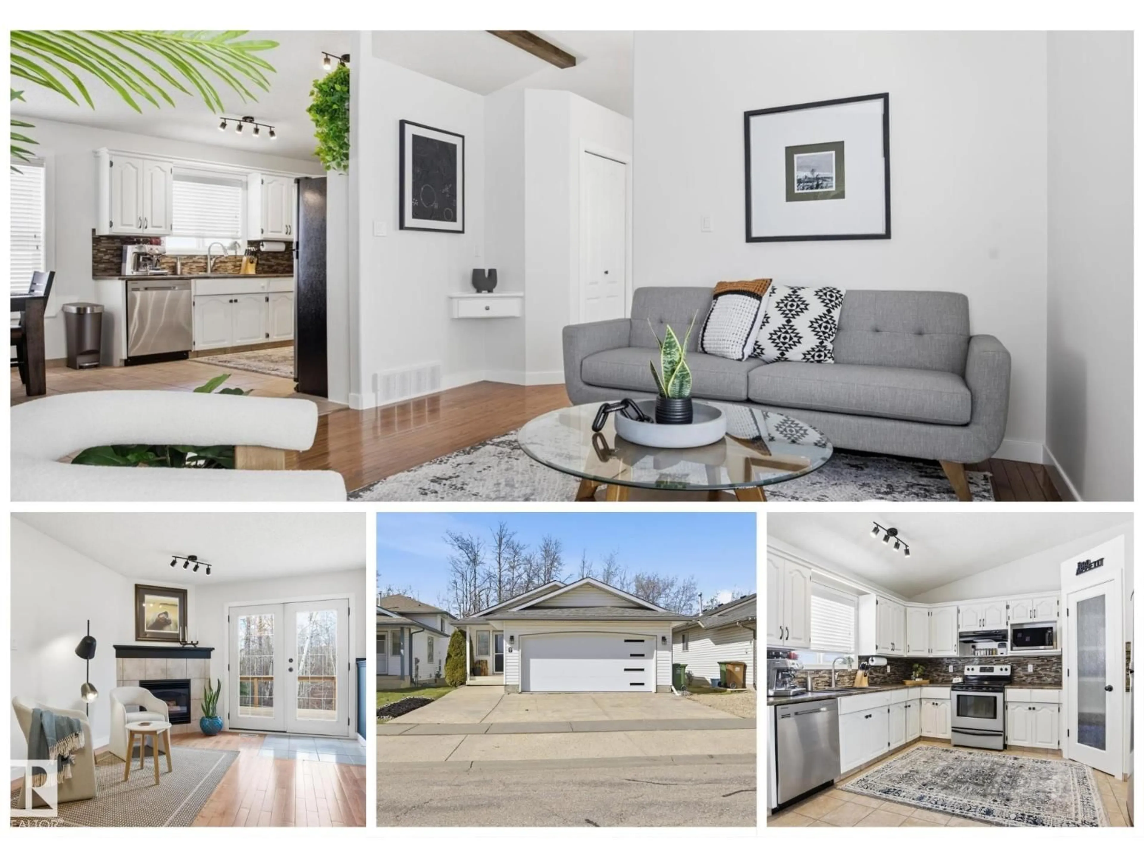 Open concept kitchen, wood/laminate floor for 7 HAWTHORNE CR, St. Albert Alberta T8N6N5