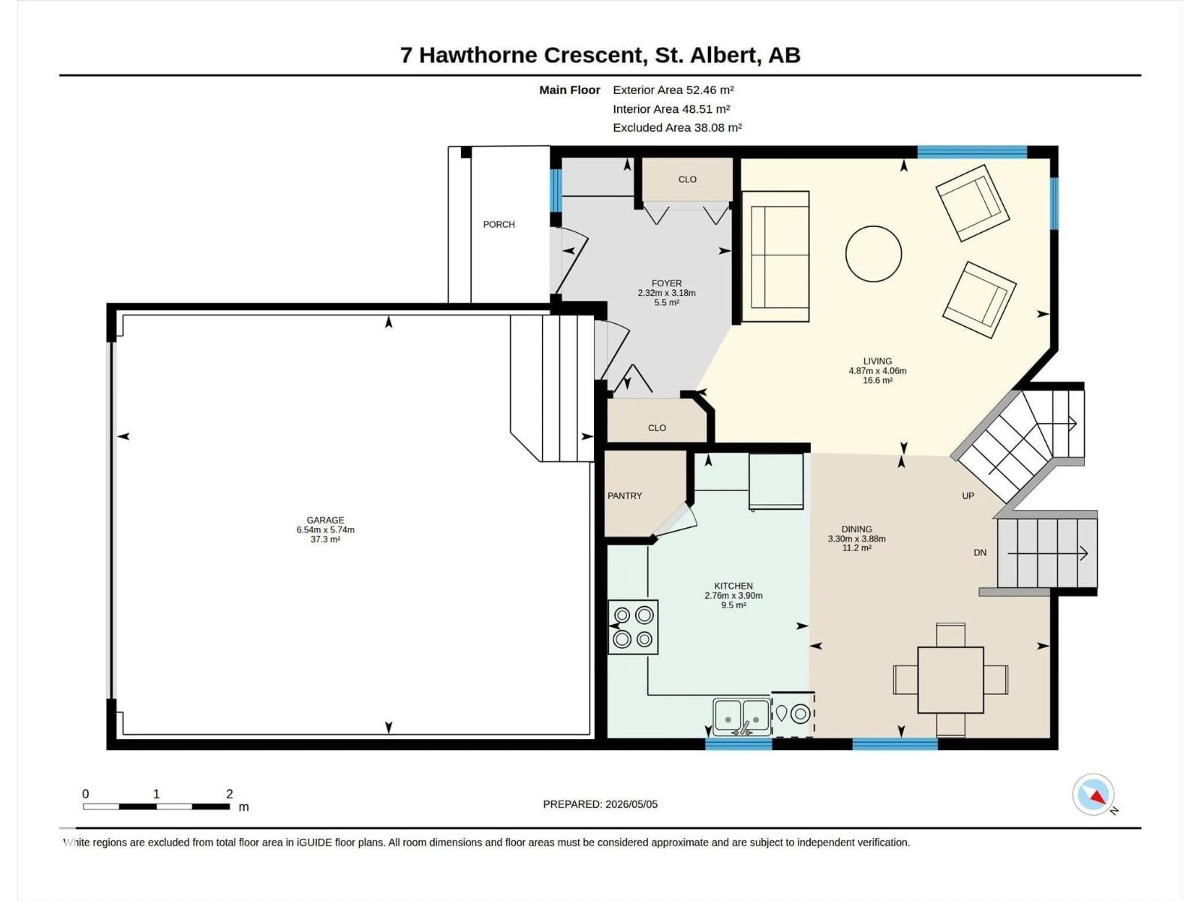 Floor plan for 7 HAWTHORNE CR, St. Albert Alberta T8N6N5