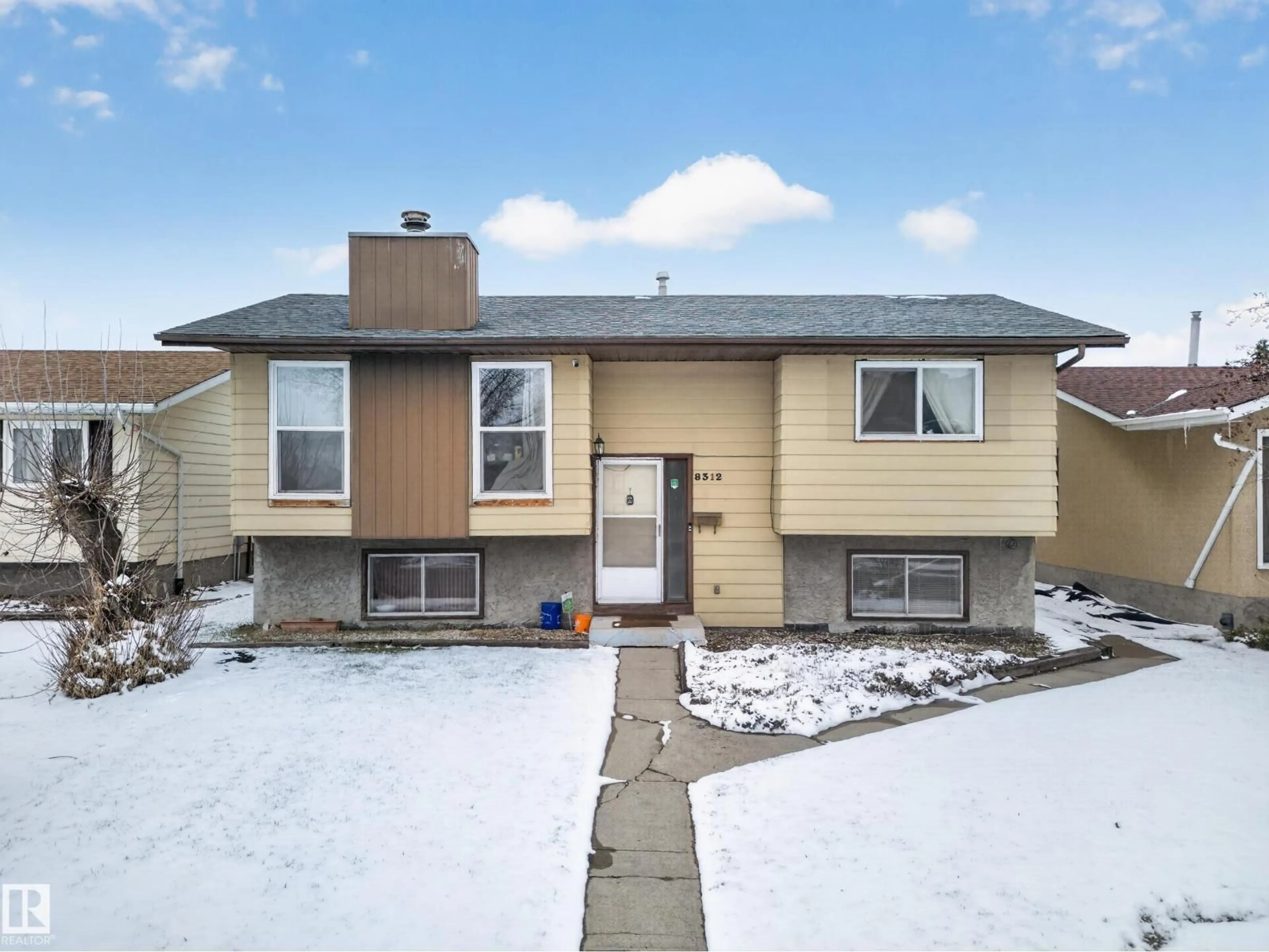 Home with vinyl exterior material, street for 8312 29 AVE, Edmonton Alberta T6K3V6