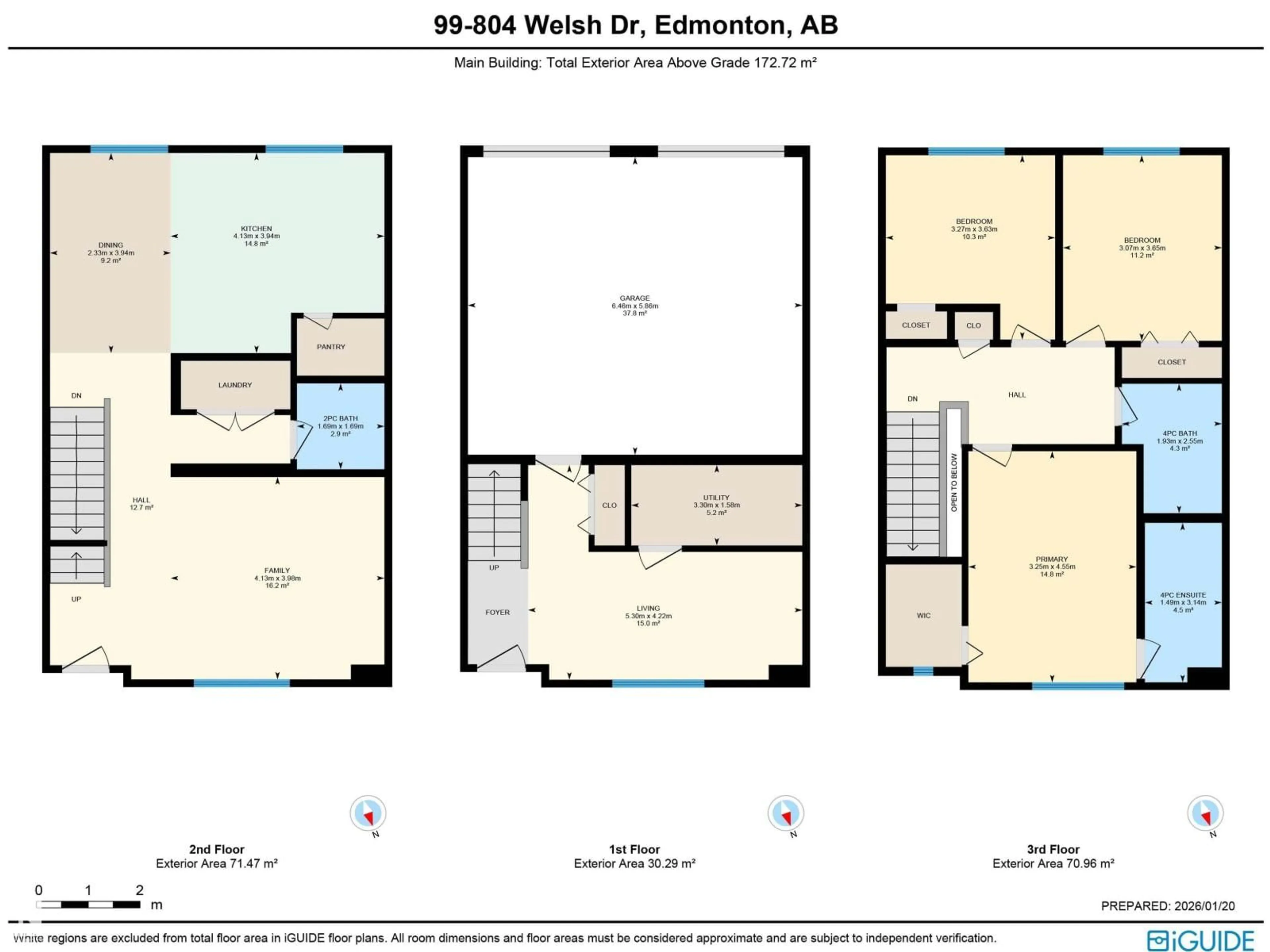 Floor plan for 99 - 804 WELSH DR, Edmonton Alberta T6X1Y8
