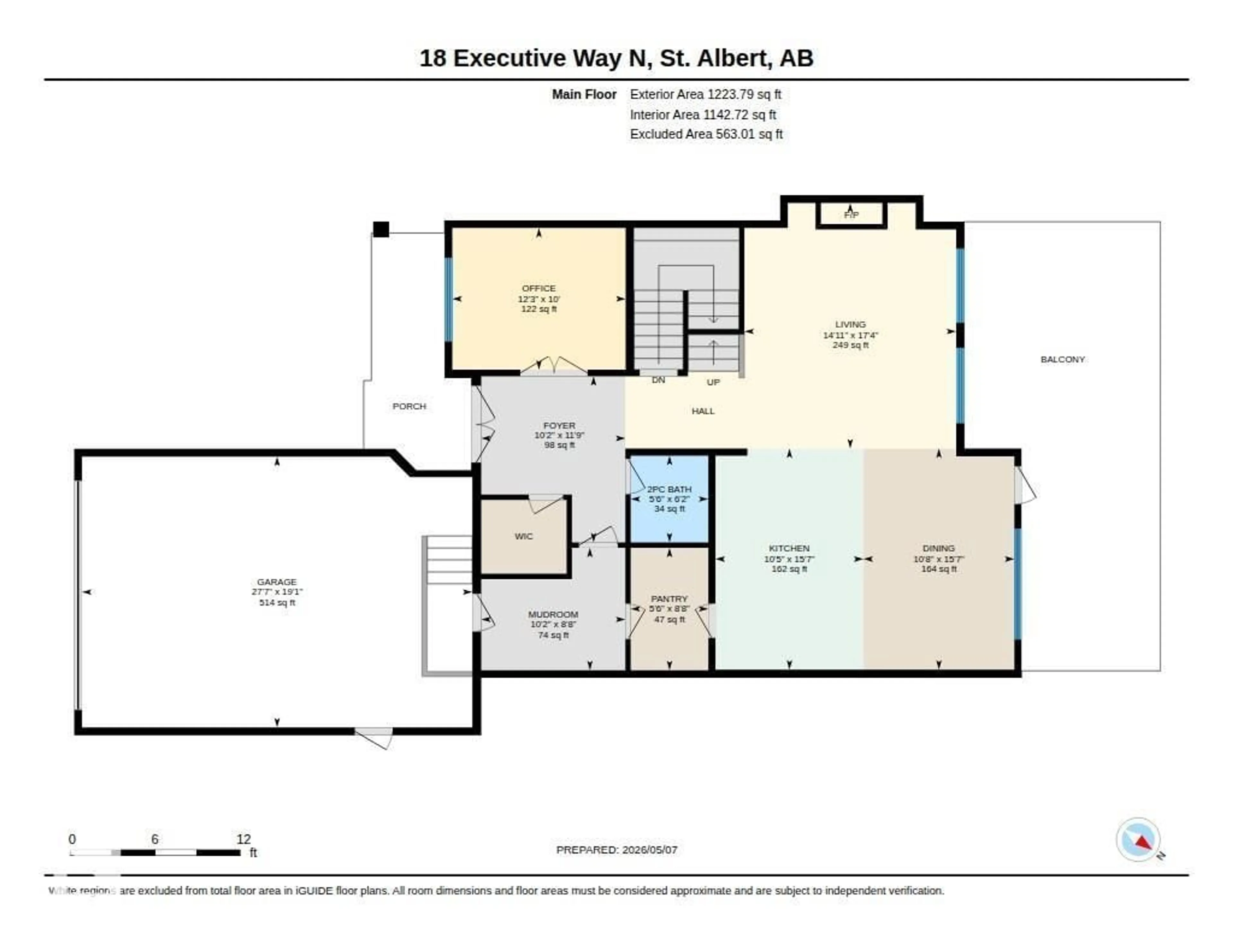 Floor plan for 18 EXECUTIVE WAY, St. Albert Alberta T8N4G4