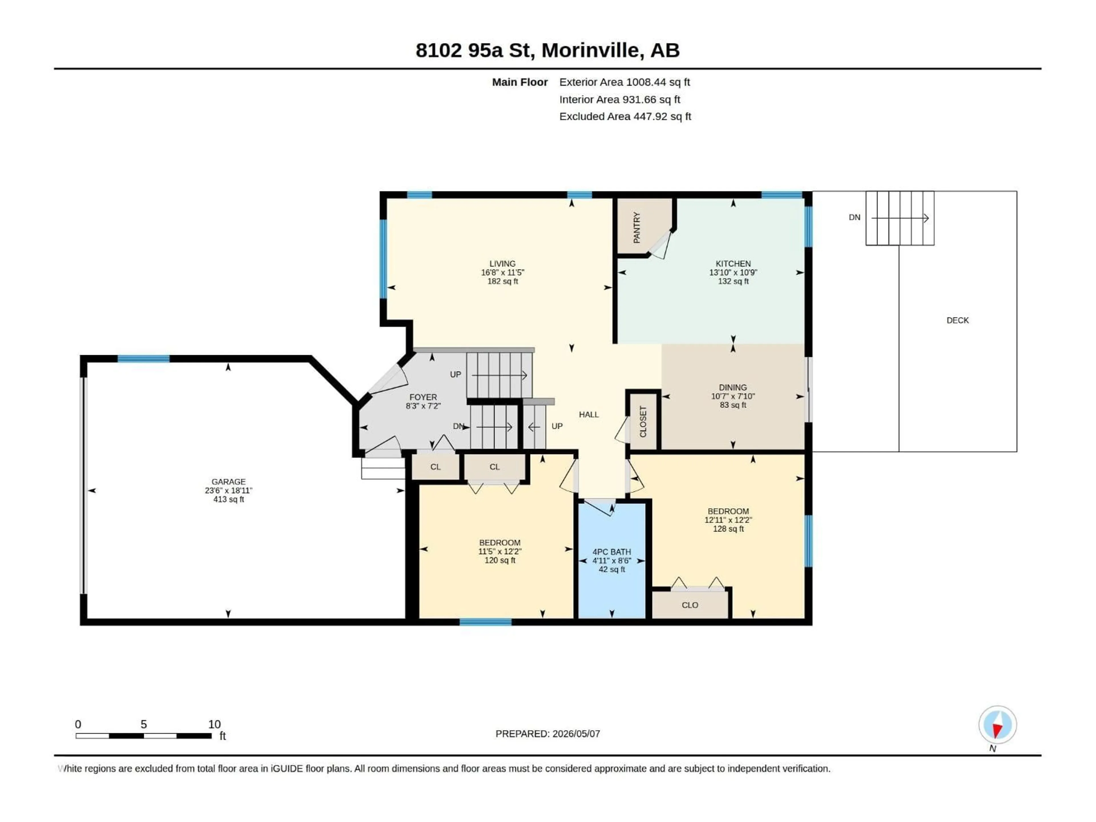 Floor plan for 8102 95A ST, Morinville Alberta T8R1W2