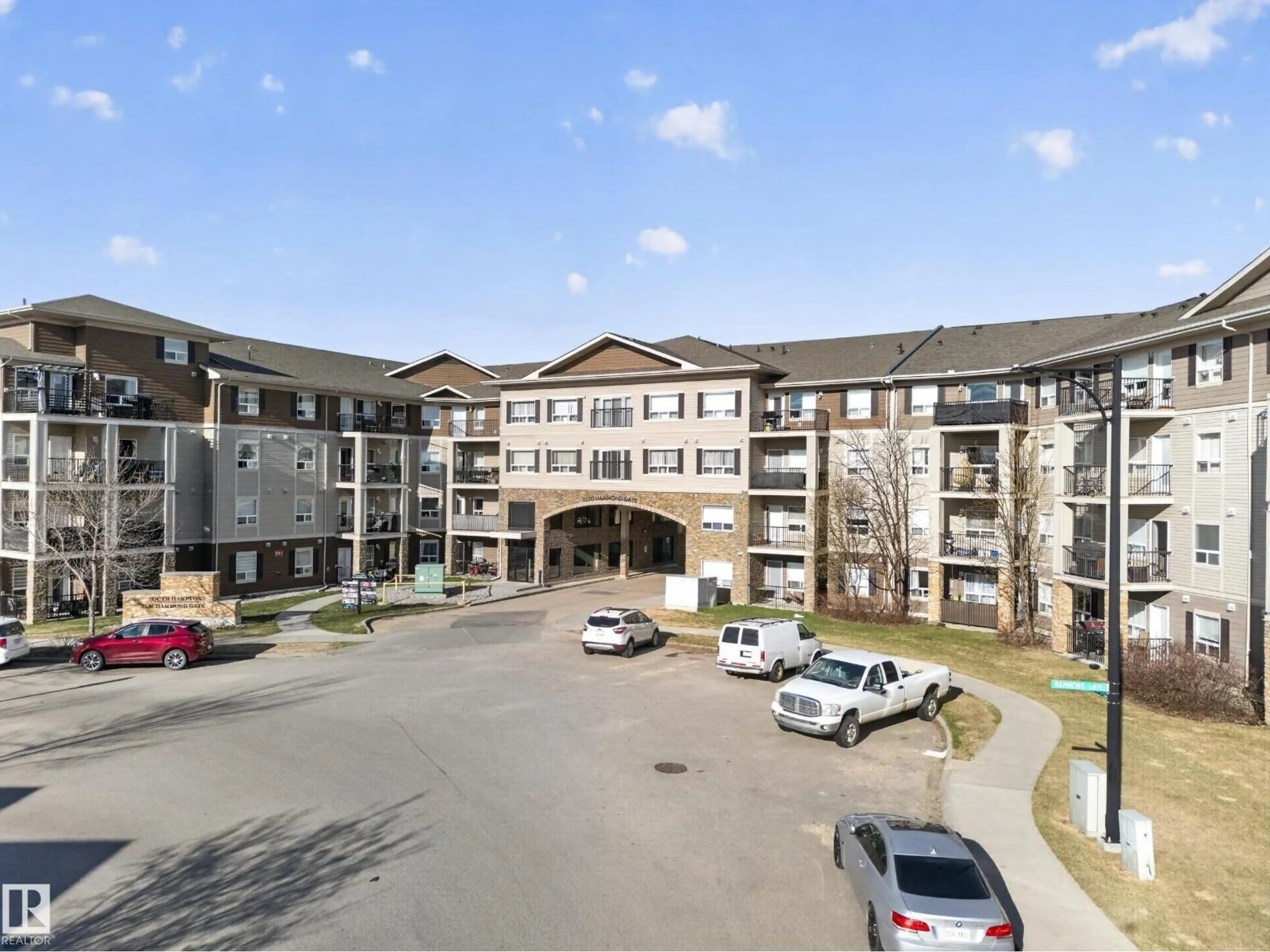 A pic from outside/outdoor area/front of a property/back of a property/a pic from drone, unknown for #435 - 1520 HAMMOND GA, Edmonton Alberta T6M0J4