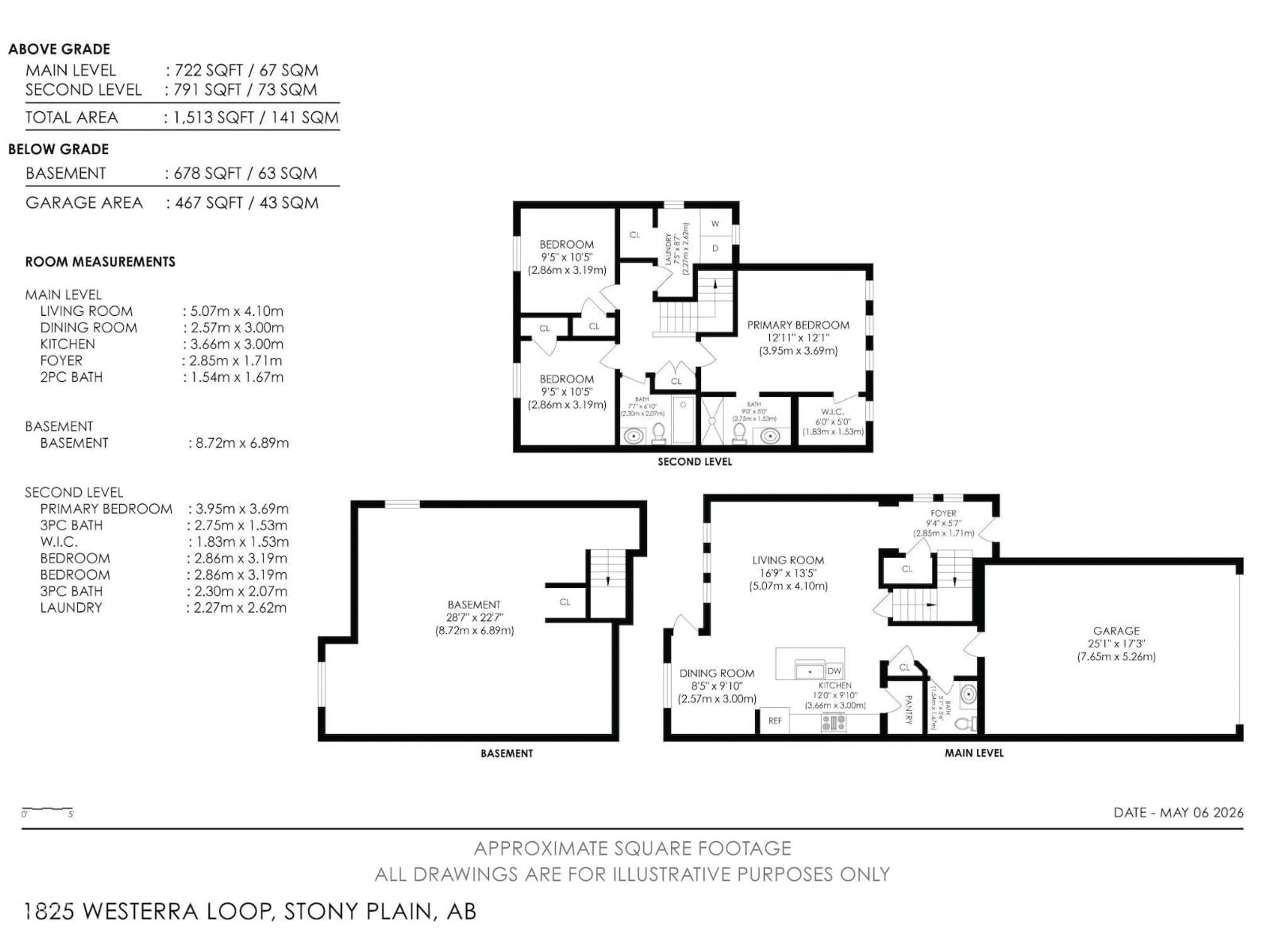 Floor plan for 1825 WESTERRA LO, Stony Plain Alberta T7Z0L8