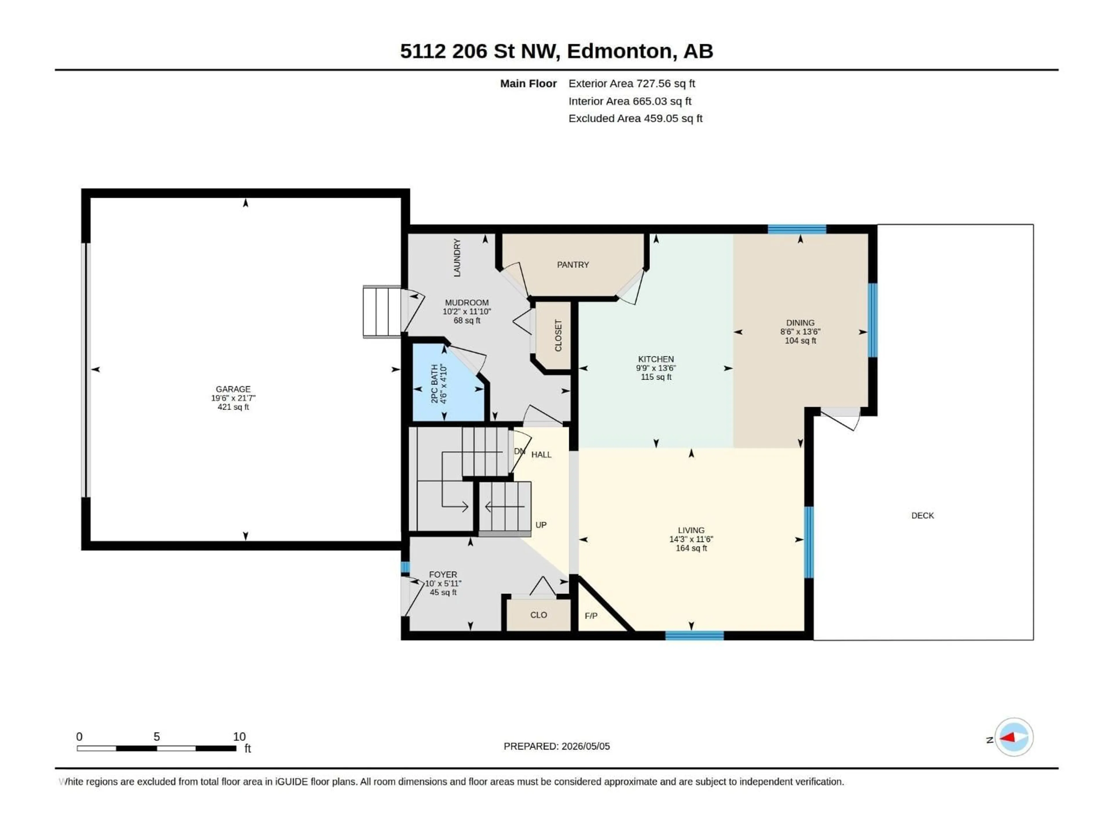 Floor plan for NW - 5112 206 ST, Edmonton Alberta T6M0C5