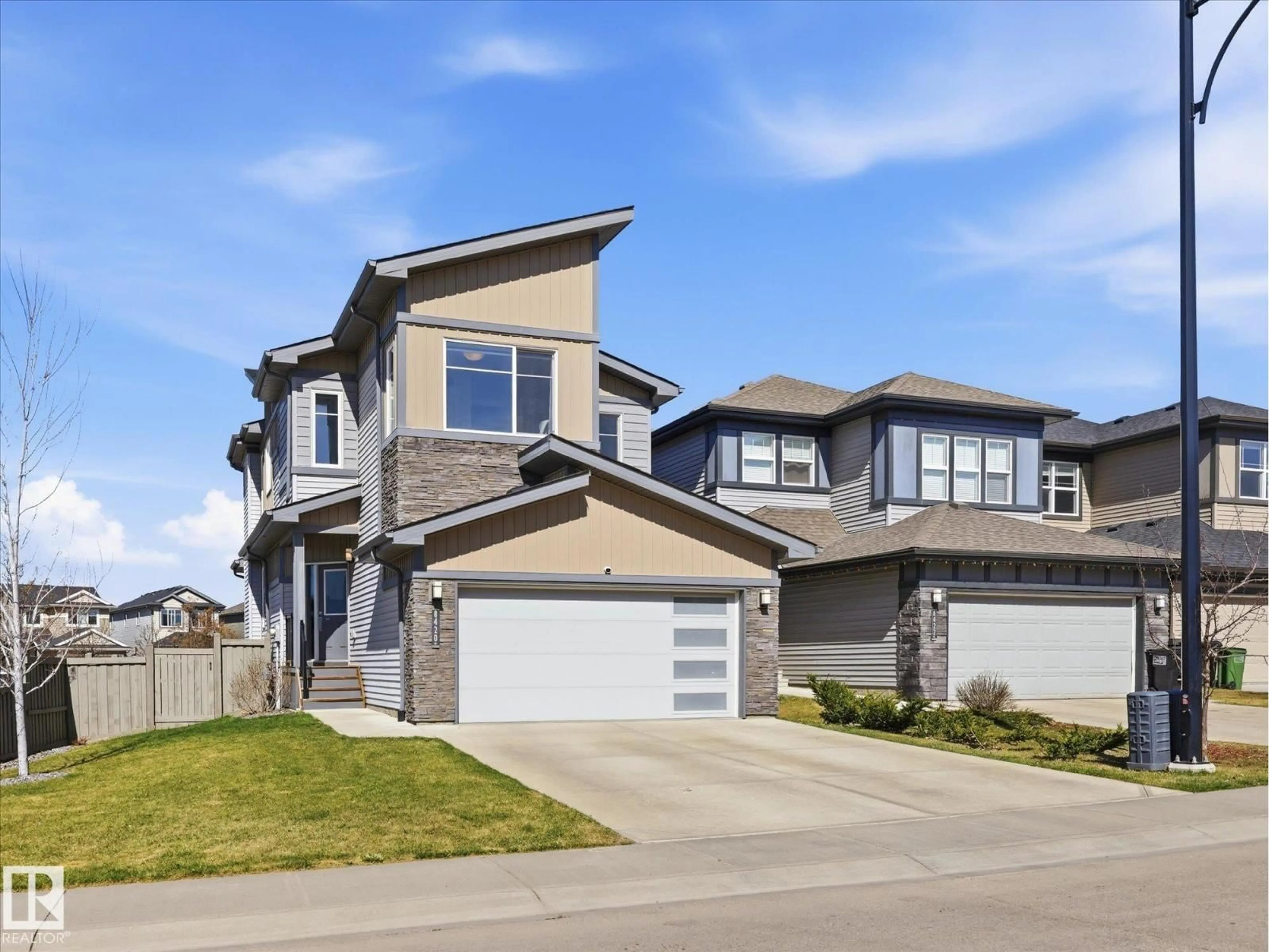 Home with brick exterior material, street for 8420 CUSHING CT, Edmonton Alberta T6W3L3