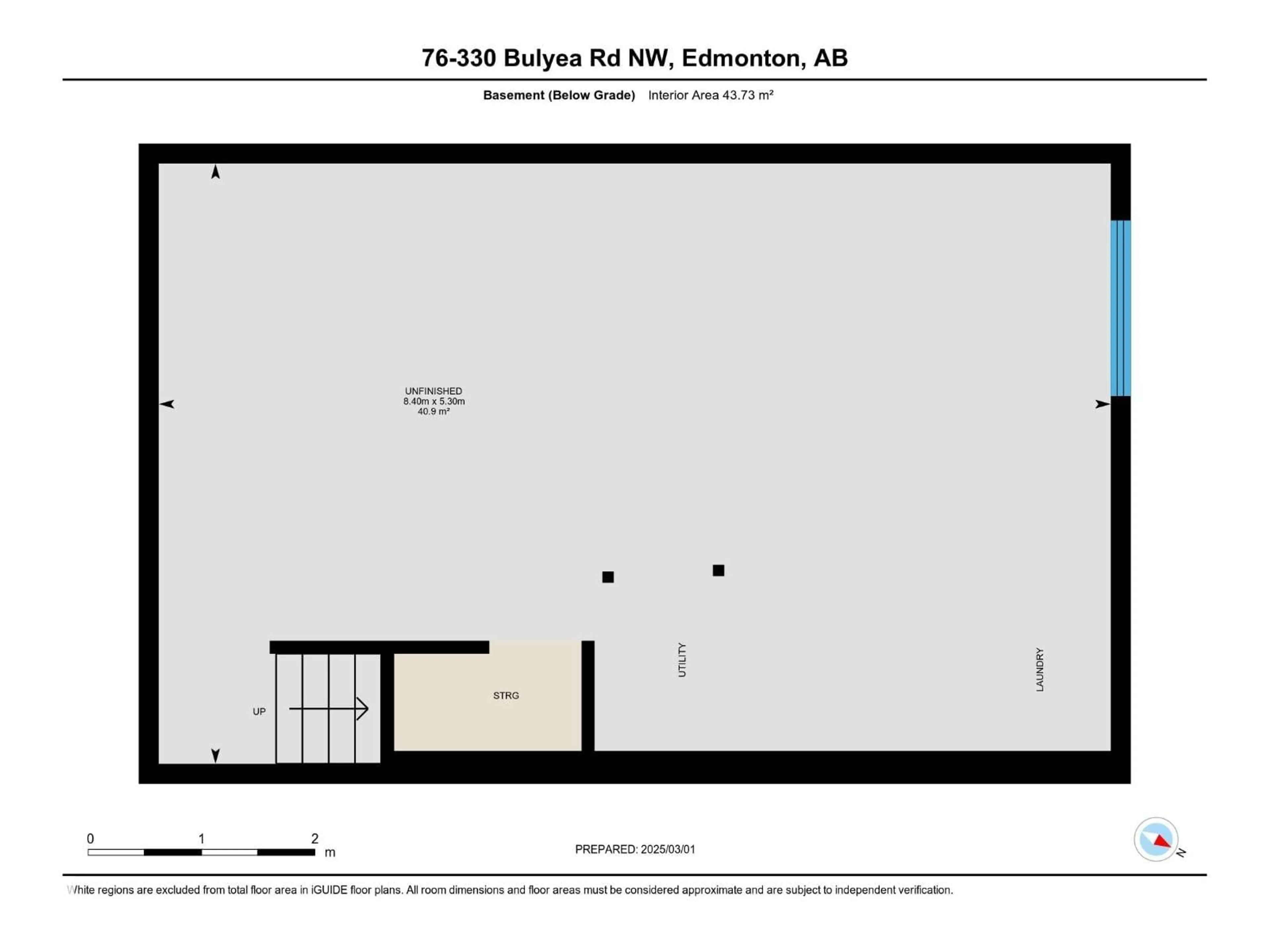 Floor plan for #76 - 330 BULYEA RD, Edmonton Alberta T6R0W8