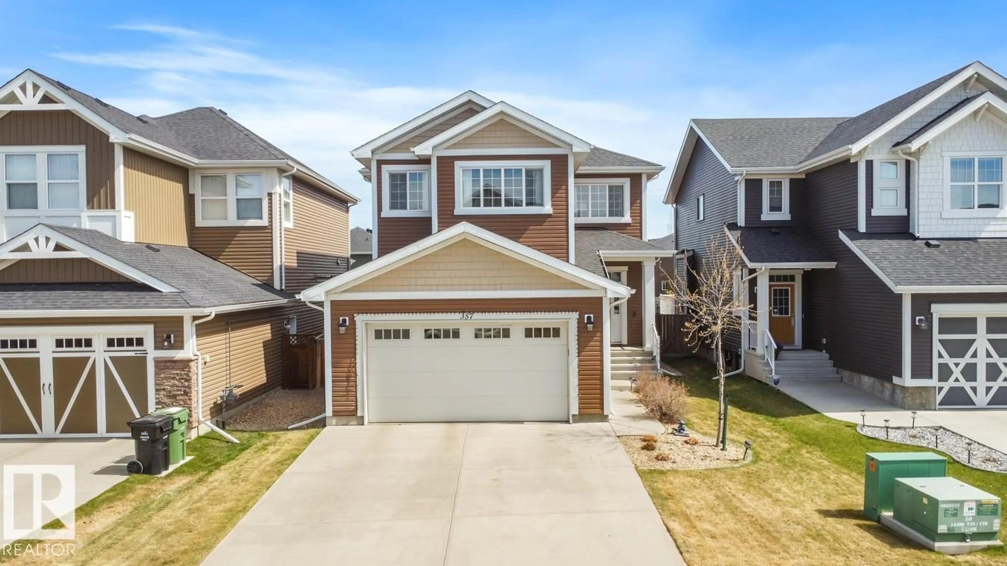 Home with vinyl exterior material, street for 357 SIMPKINS WYND, Leduc Alberta T9E0Y4
