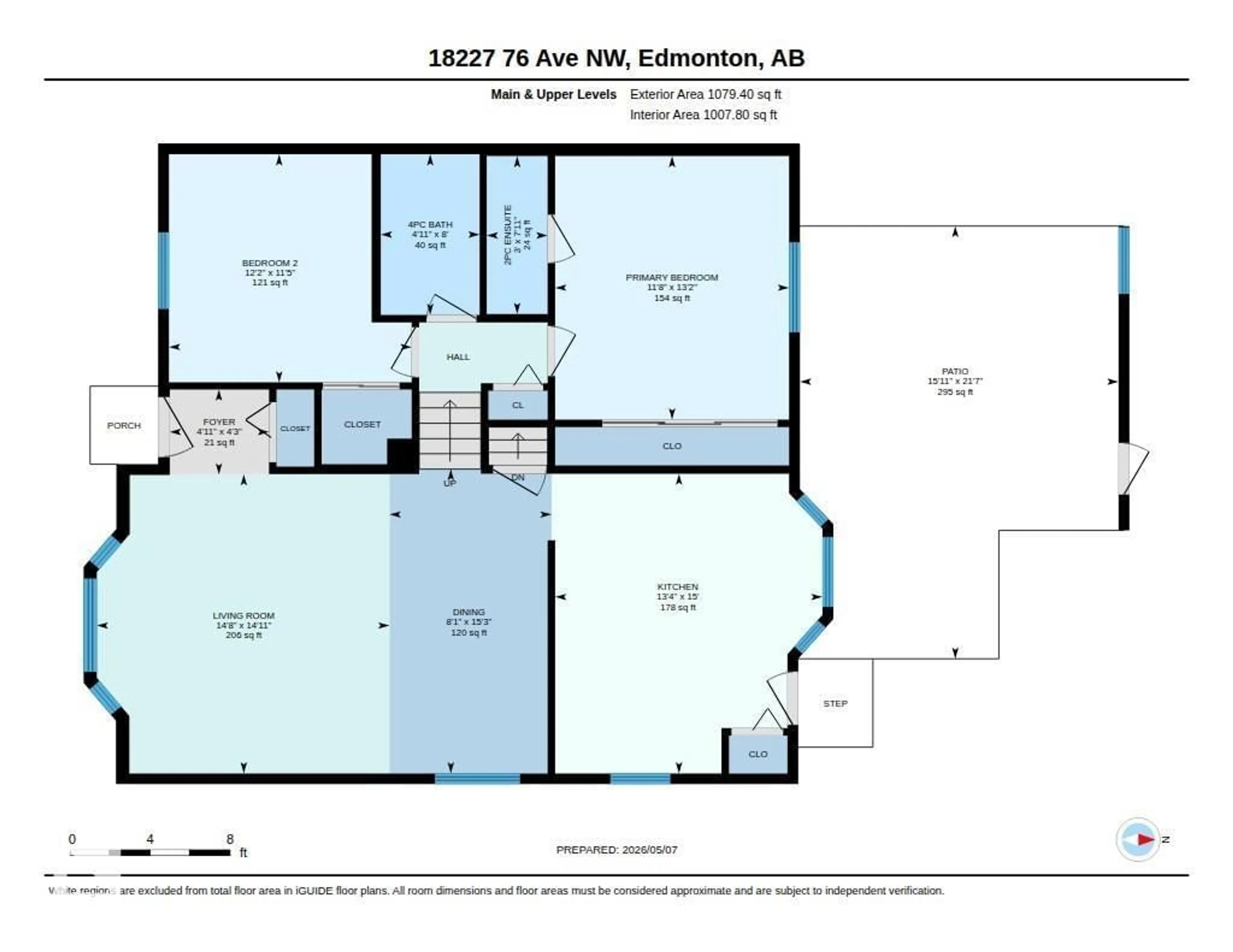 Floor plan for 18227 76 AV, Edmonton Alberta T5T4R2