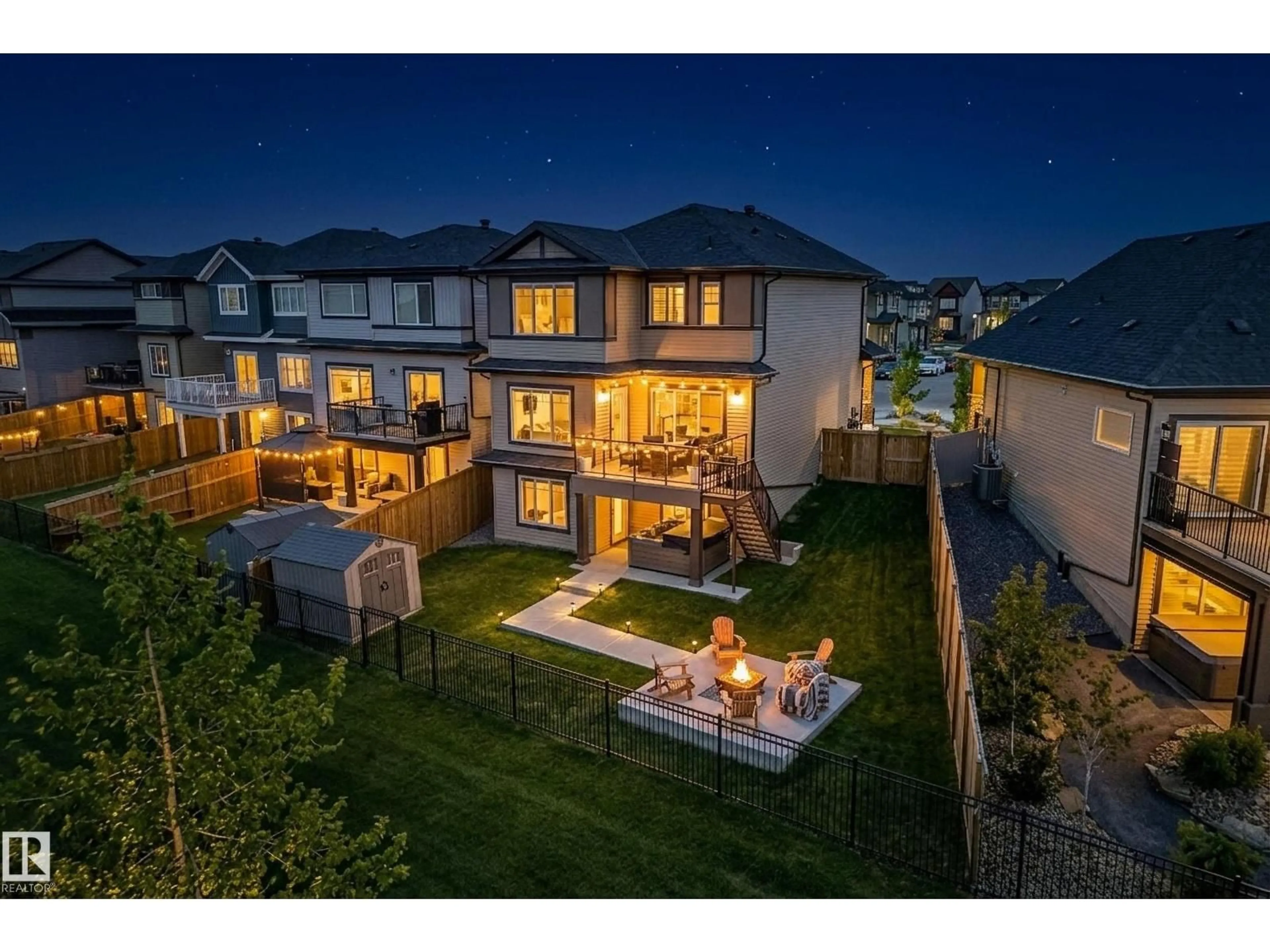 A pic from outside/outdoor area/front of a property/back of a property/a pic from drone, mountain view for 117 KIDD CR, Leduc Alberta T9E1N6