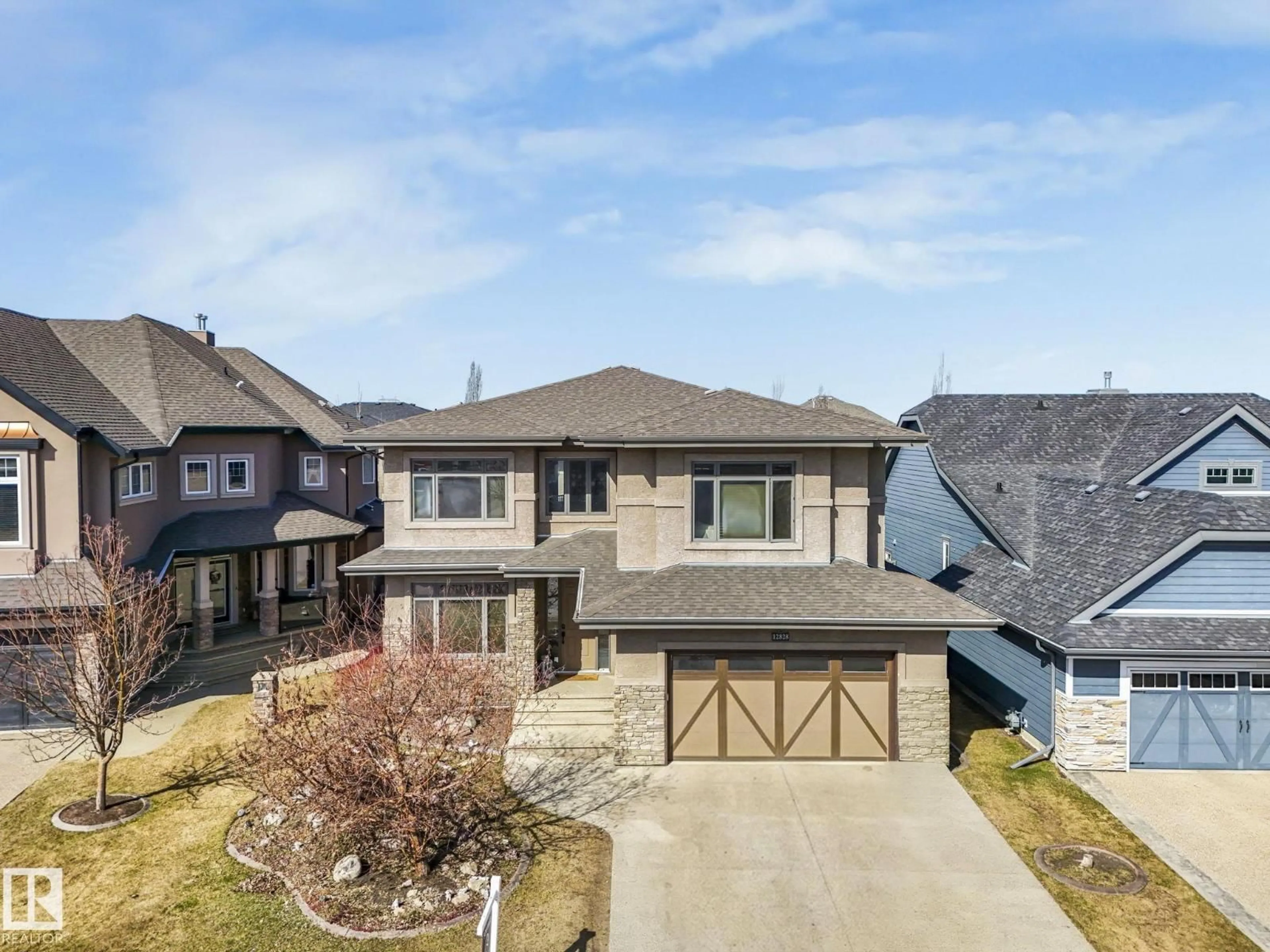 A pic from outside/outdoor area/front of a property/back of a property/a pic from drone, street for NW - 12828 201 ST, Edmonton Alberta T5S0E5