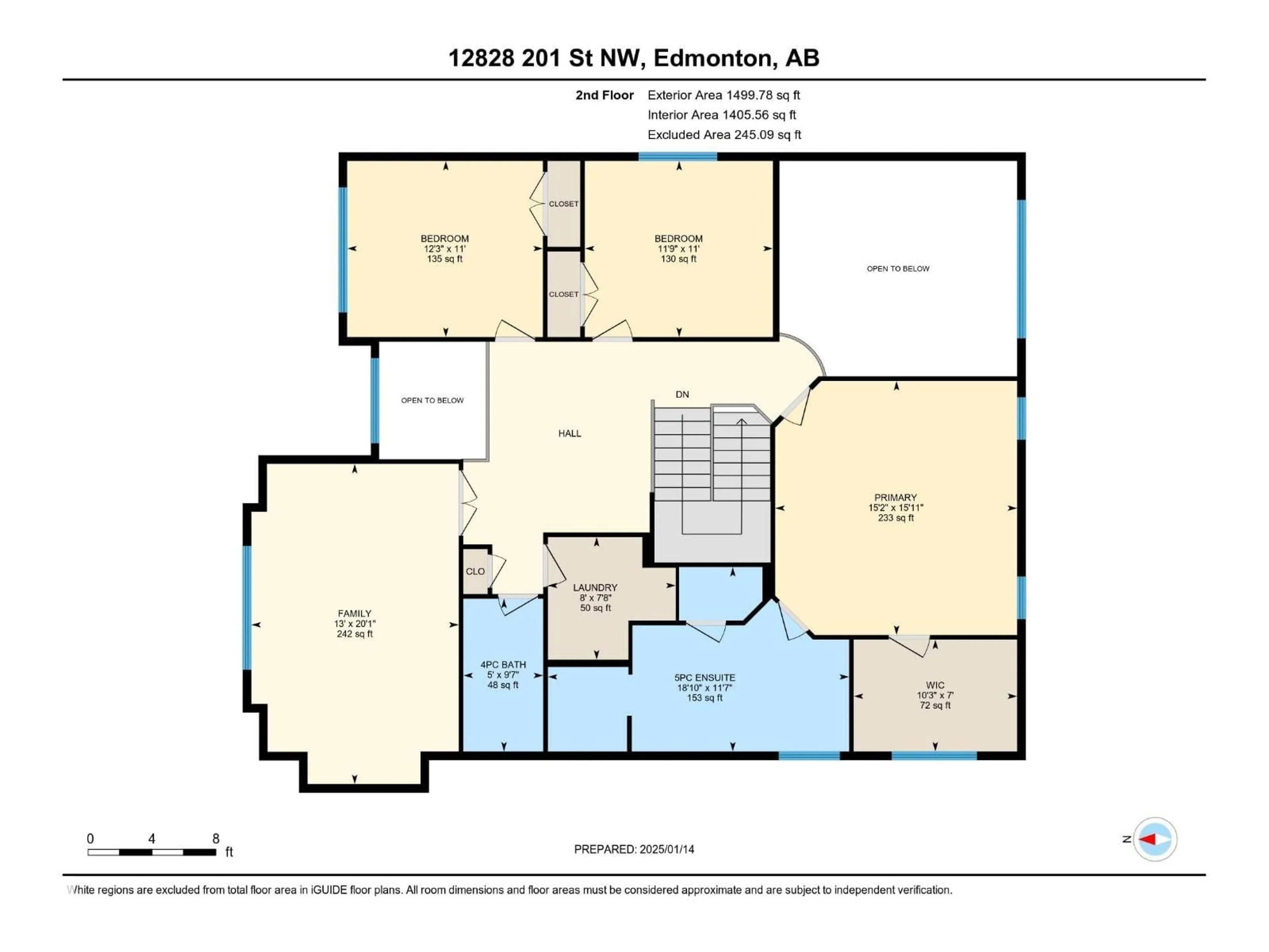 Floor plan for NW - 12828 201 ST, Edmonton Alberta T5S0E5