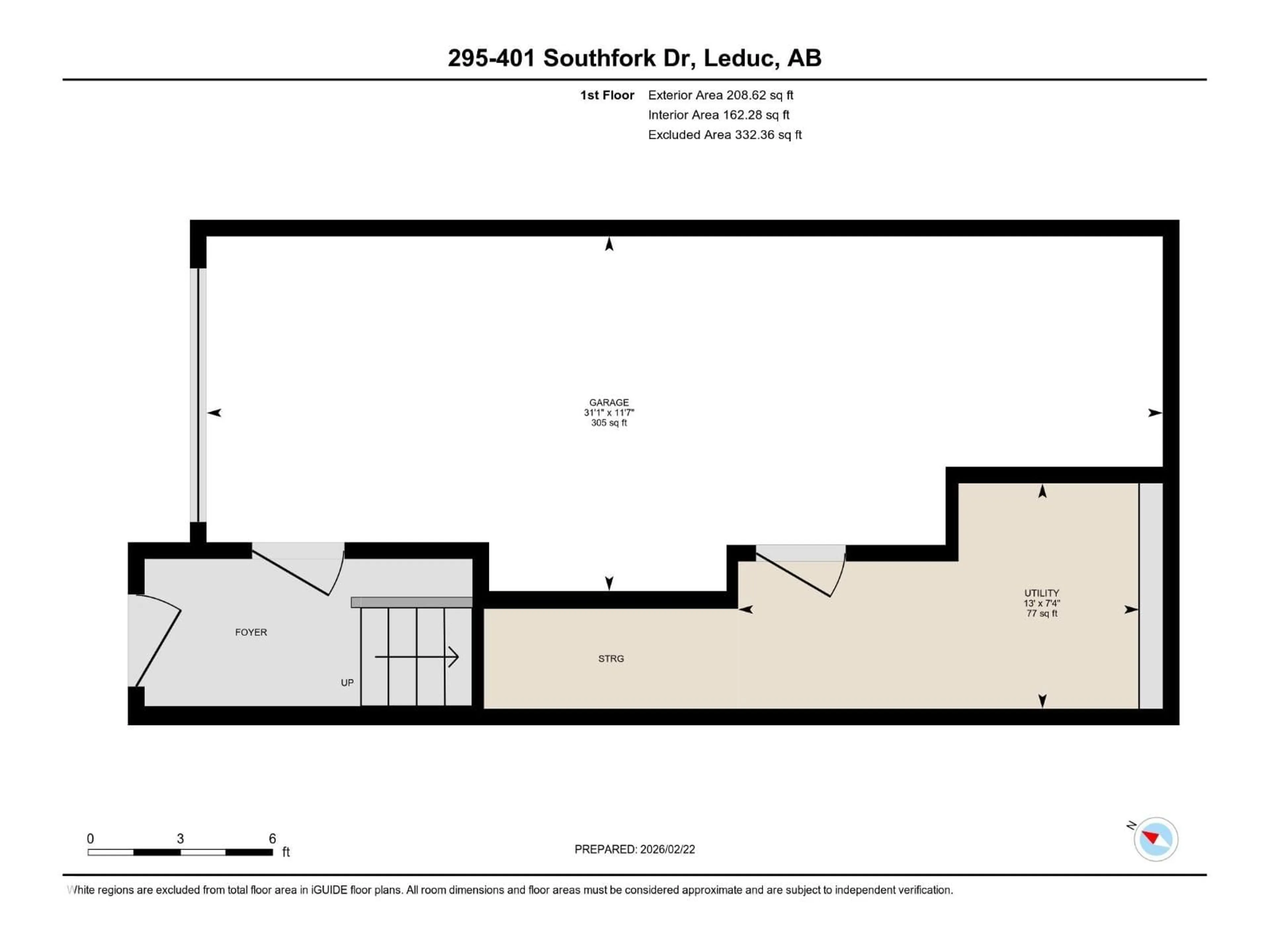 Floor plan for 295 401 SOUTHFORK, Leduc Alberta T9E0X1