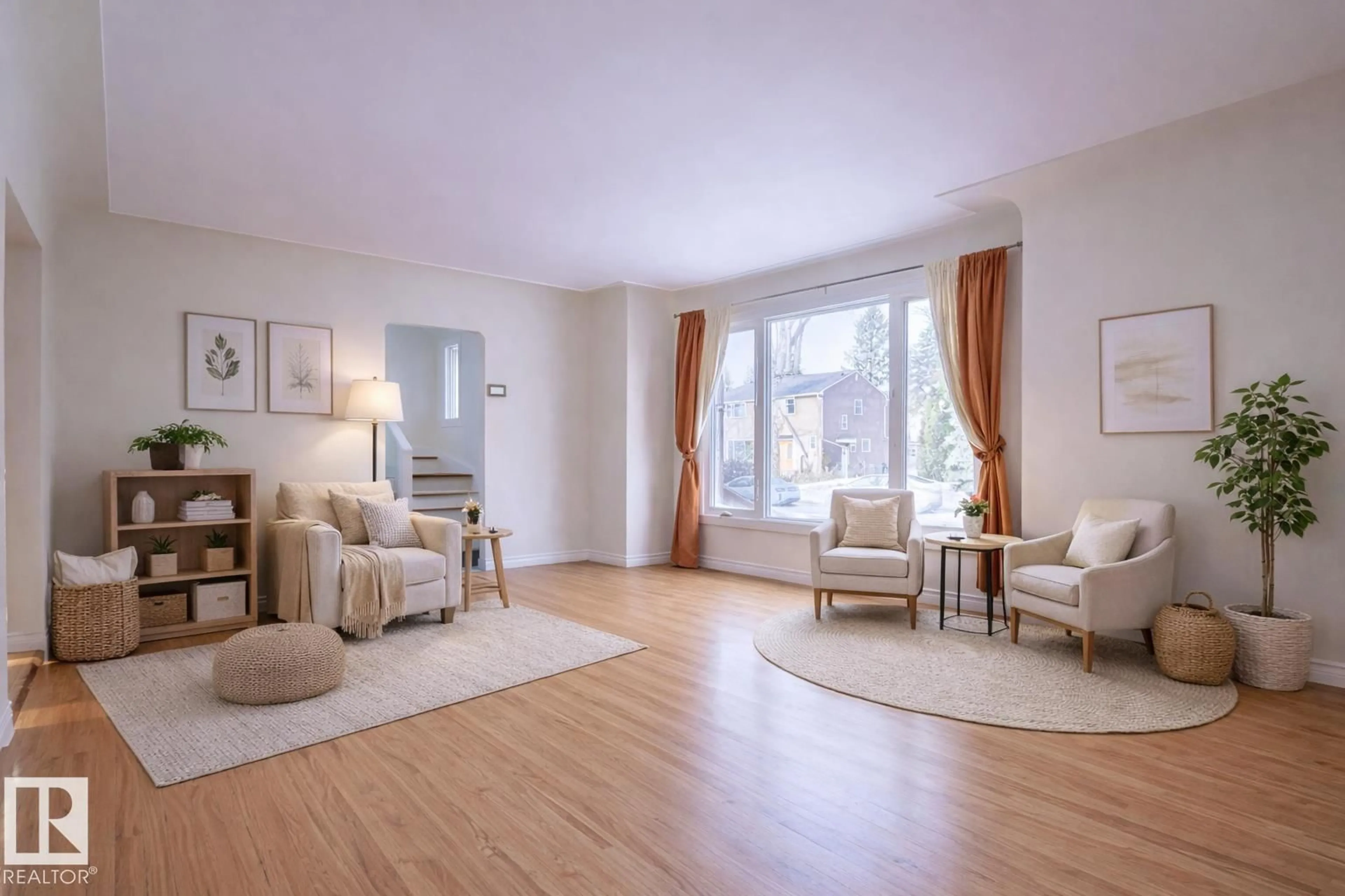 Living room with furniture, unknown for 11507 72 AV, Edmonton Alberta T6G0B7